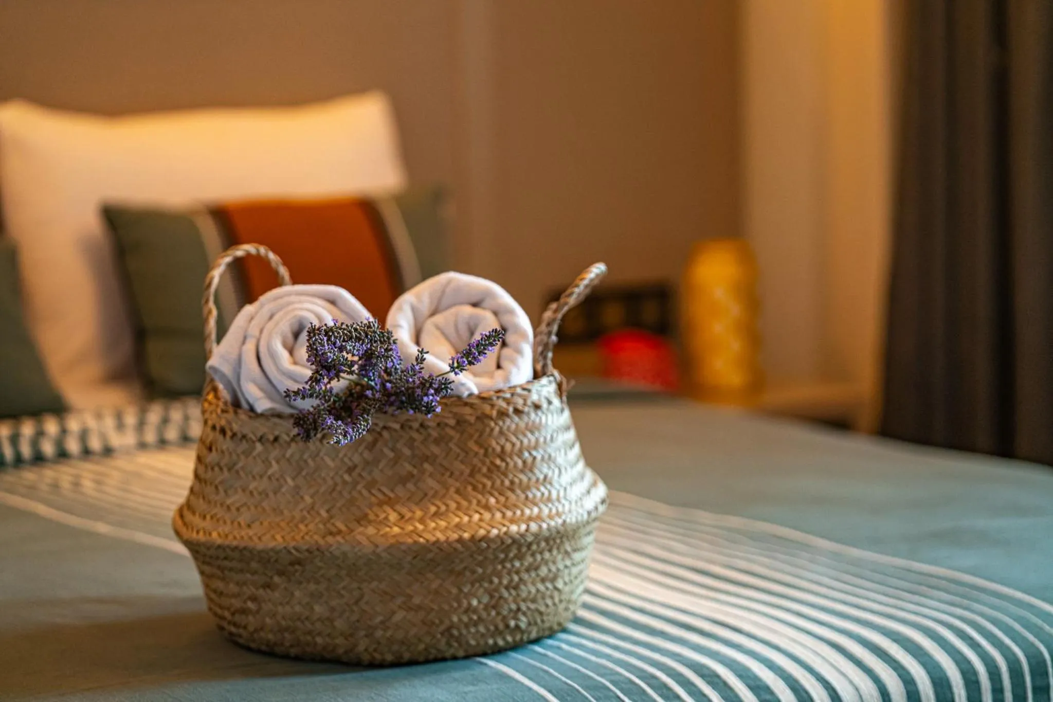 towels, Bed in Oikos Bozcaada