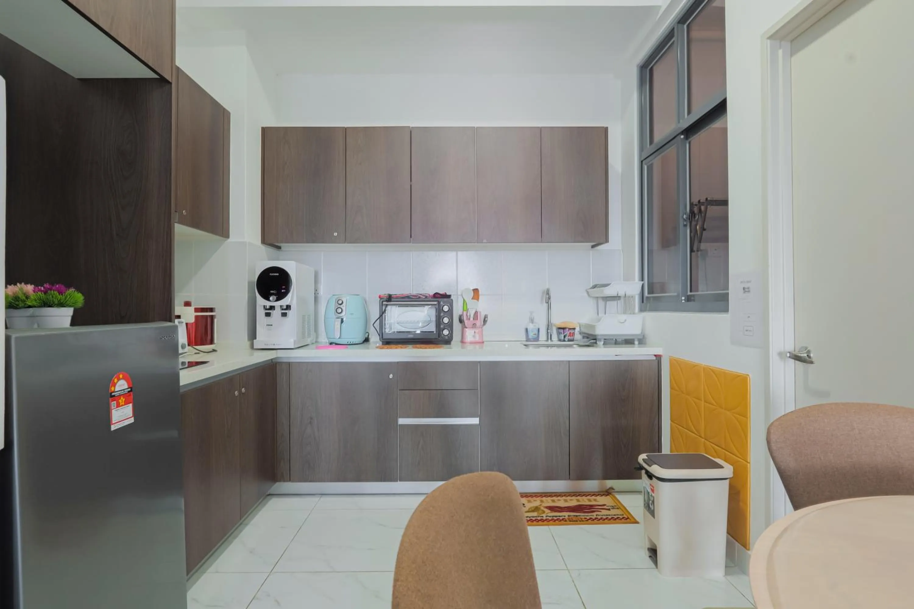 Kitchen or kitchenette in AAIRA Troika Residence,Kota Bharu