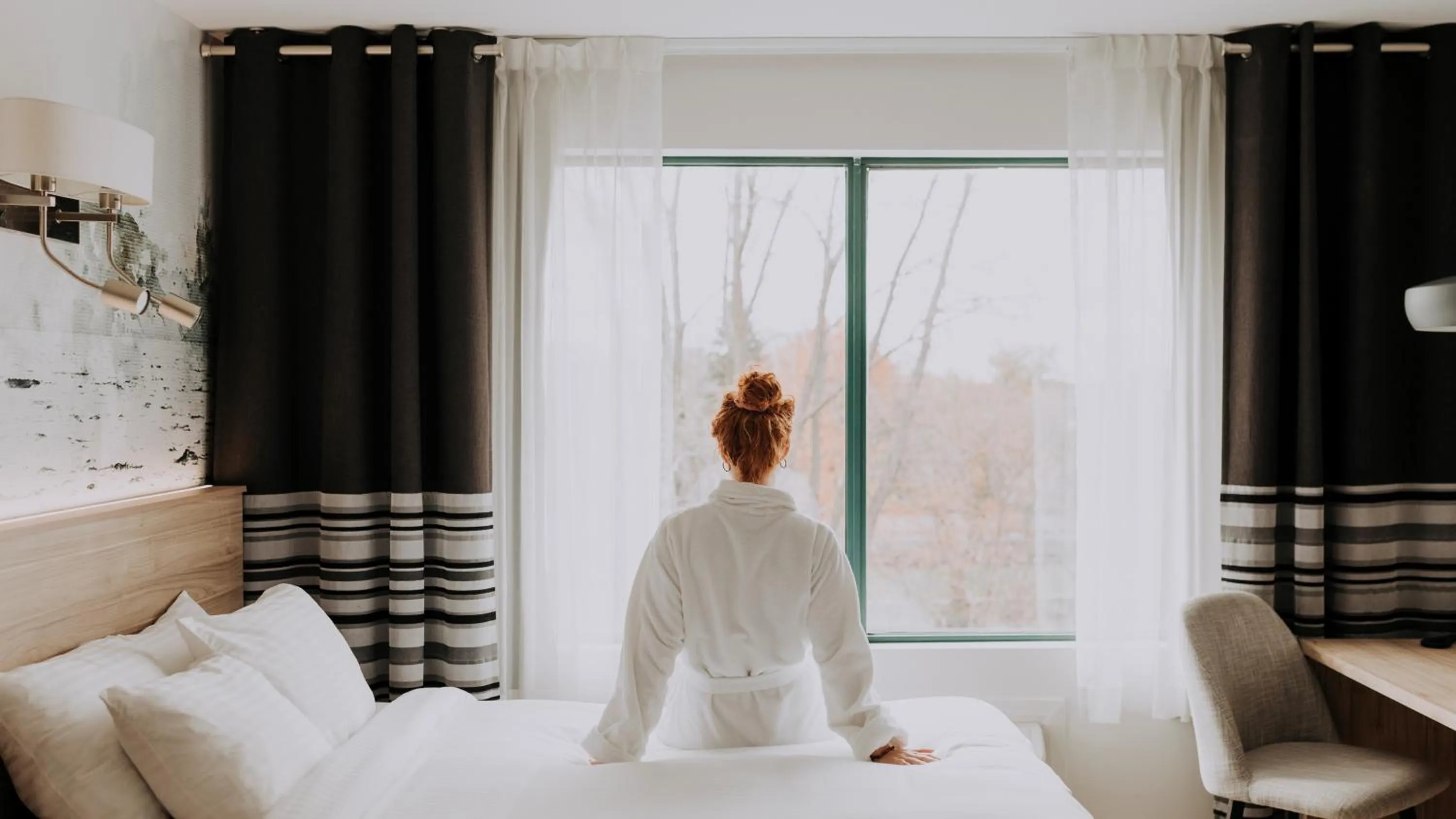 Bed in Hôtel Château Joliette
