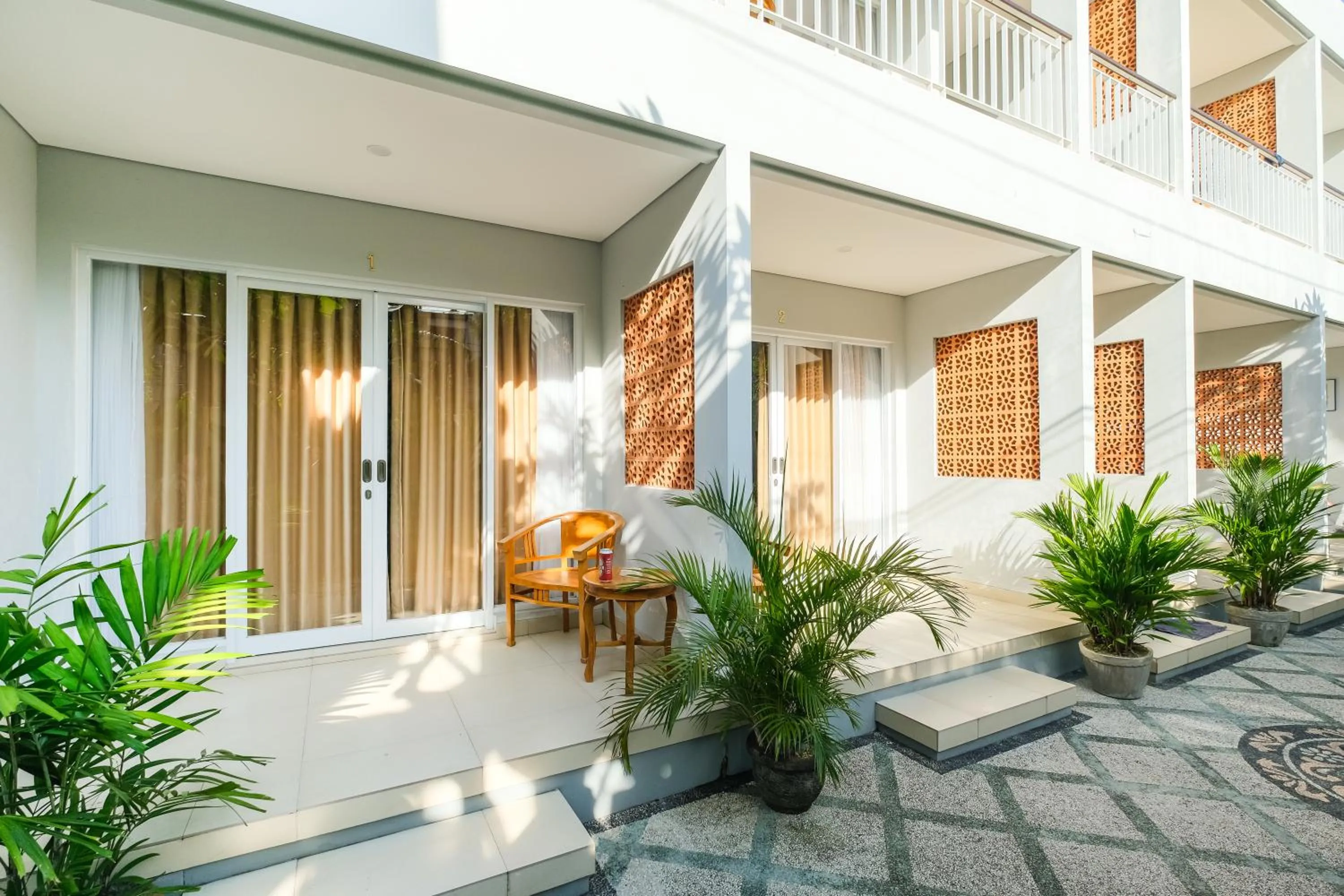 Balcony/Terrace in Dharma Guest House Seminyak RedPartner