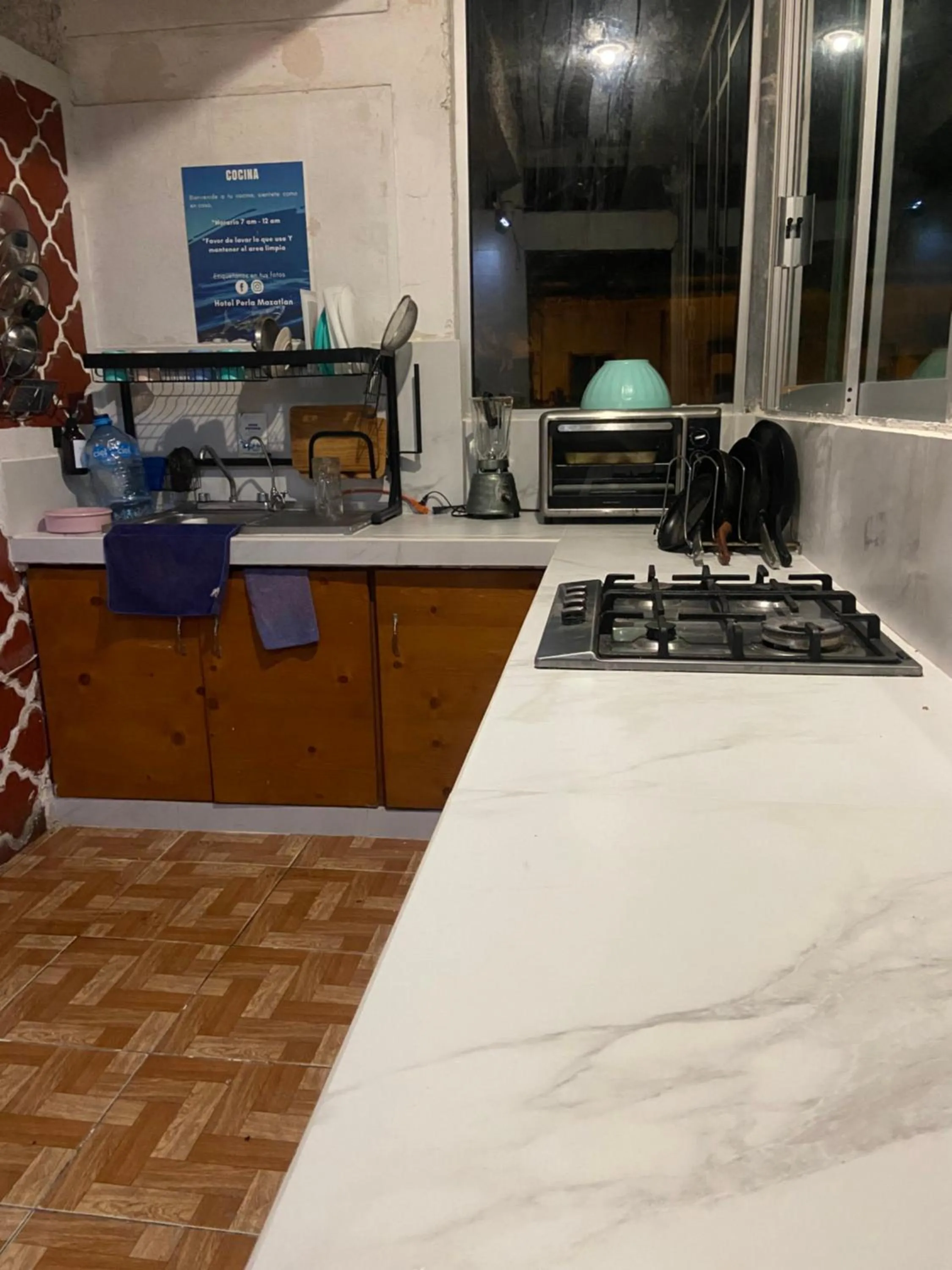 Kitchen or kitchenette in Hotel Perla Mazatlan