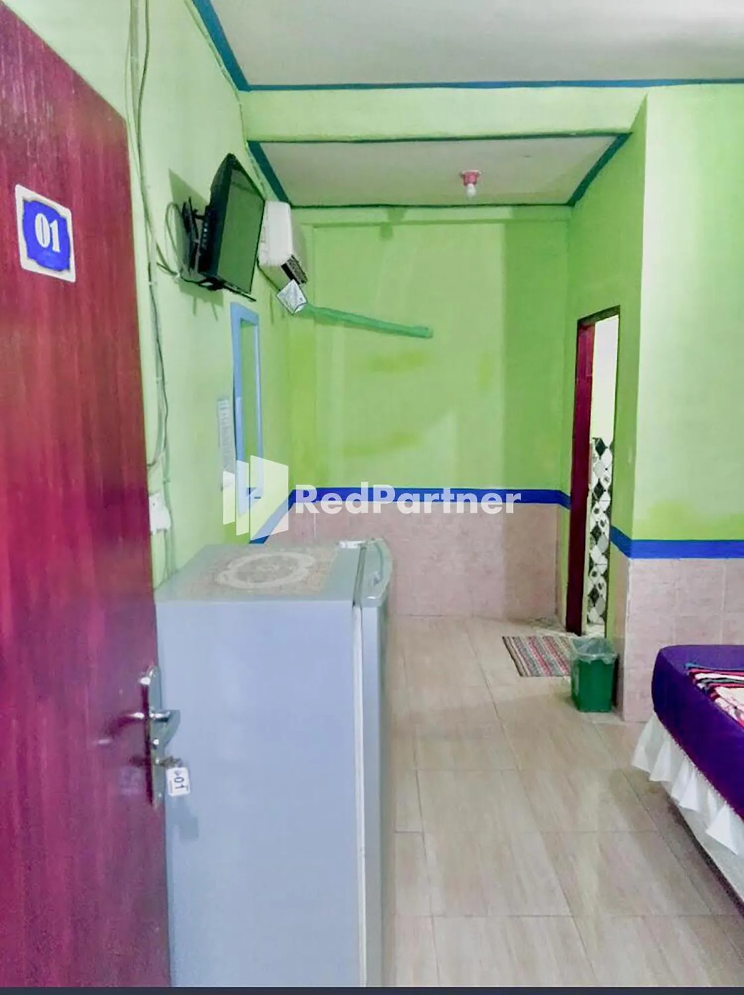 Bedroom, Bed in Hotel Indah Grogot Syariah Mitra RedDoorz