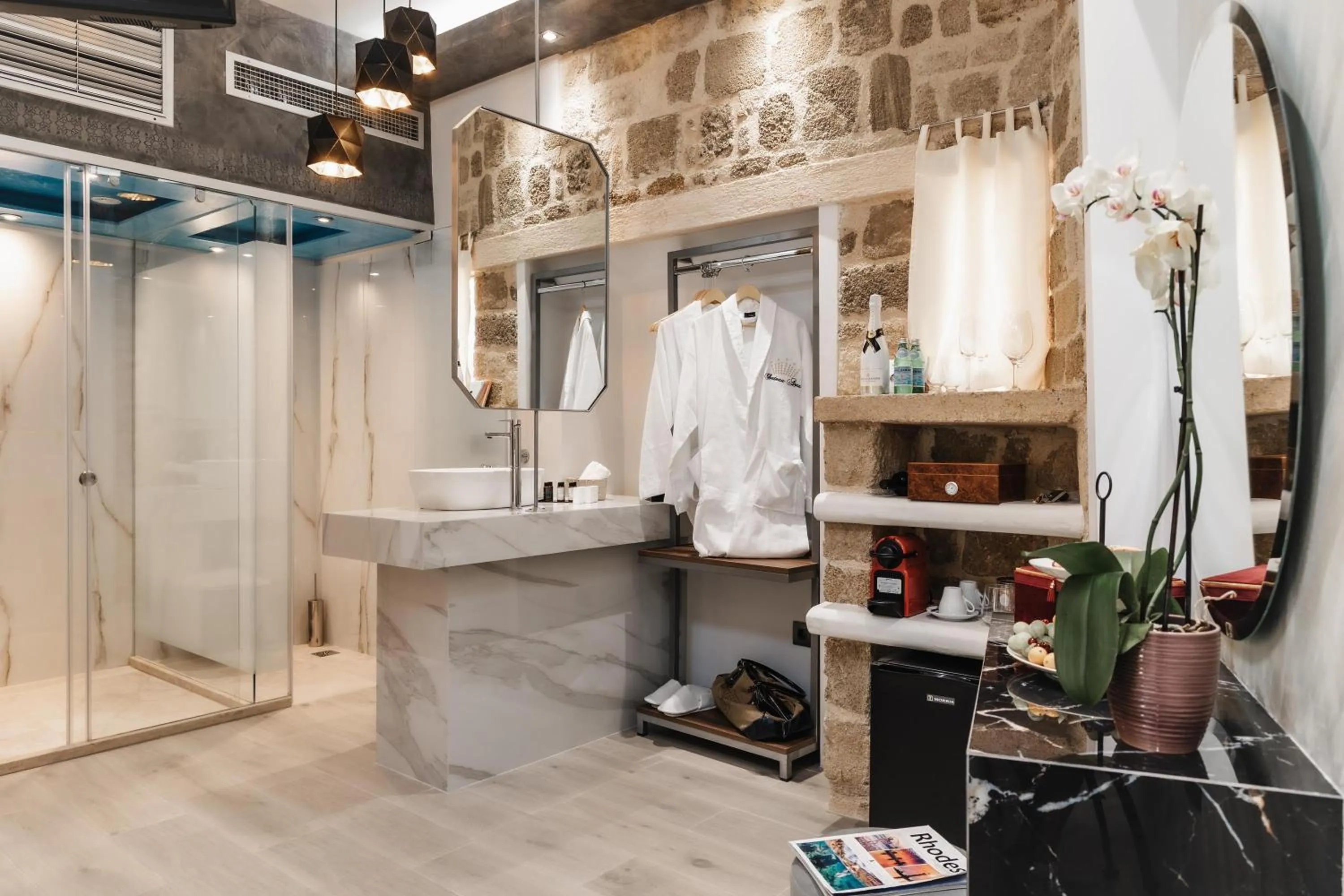 wardrobe in Chateau Anax Boutique Hotel