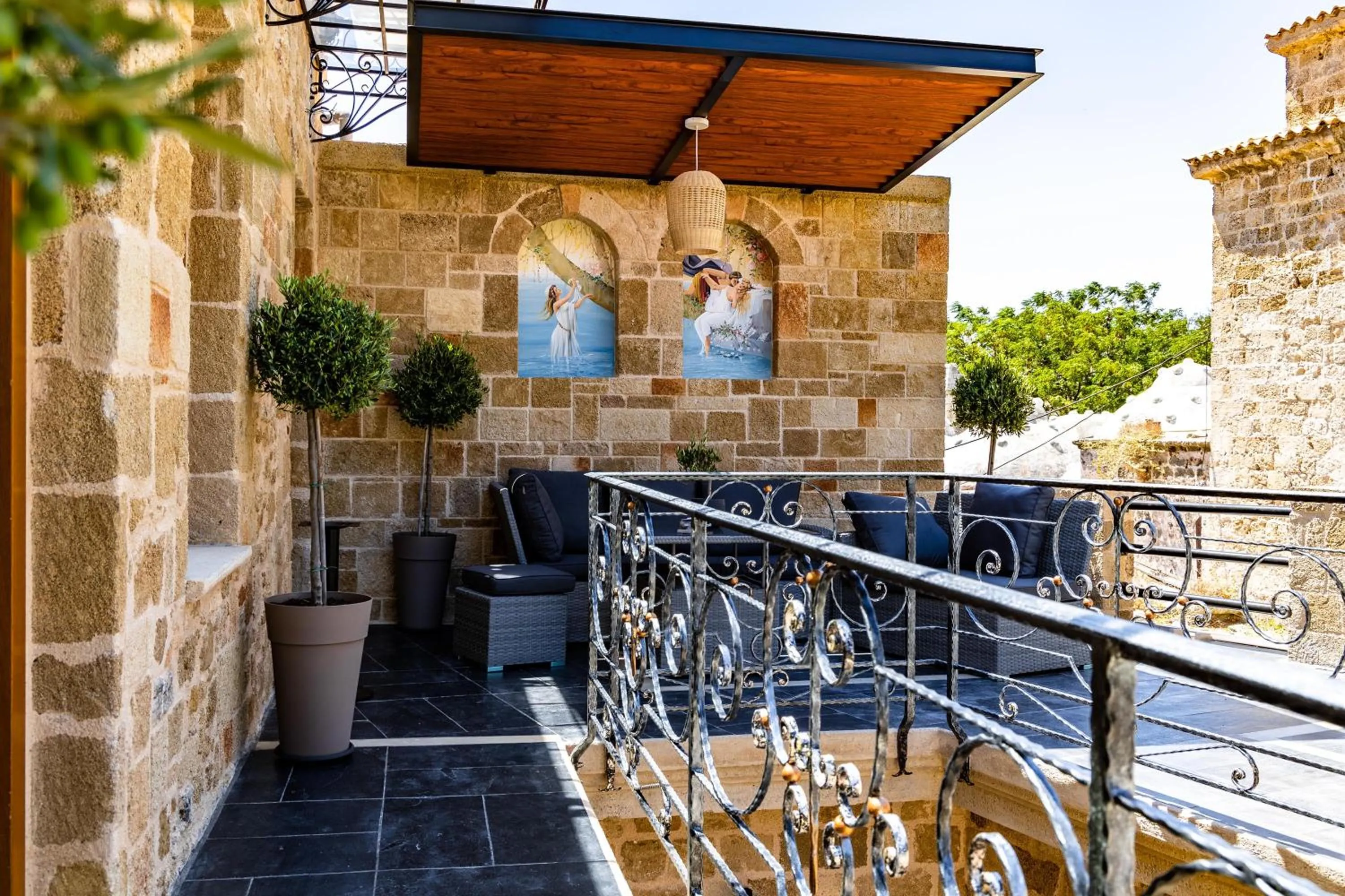 Patio in Chateau Anax Boutique Hotel