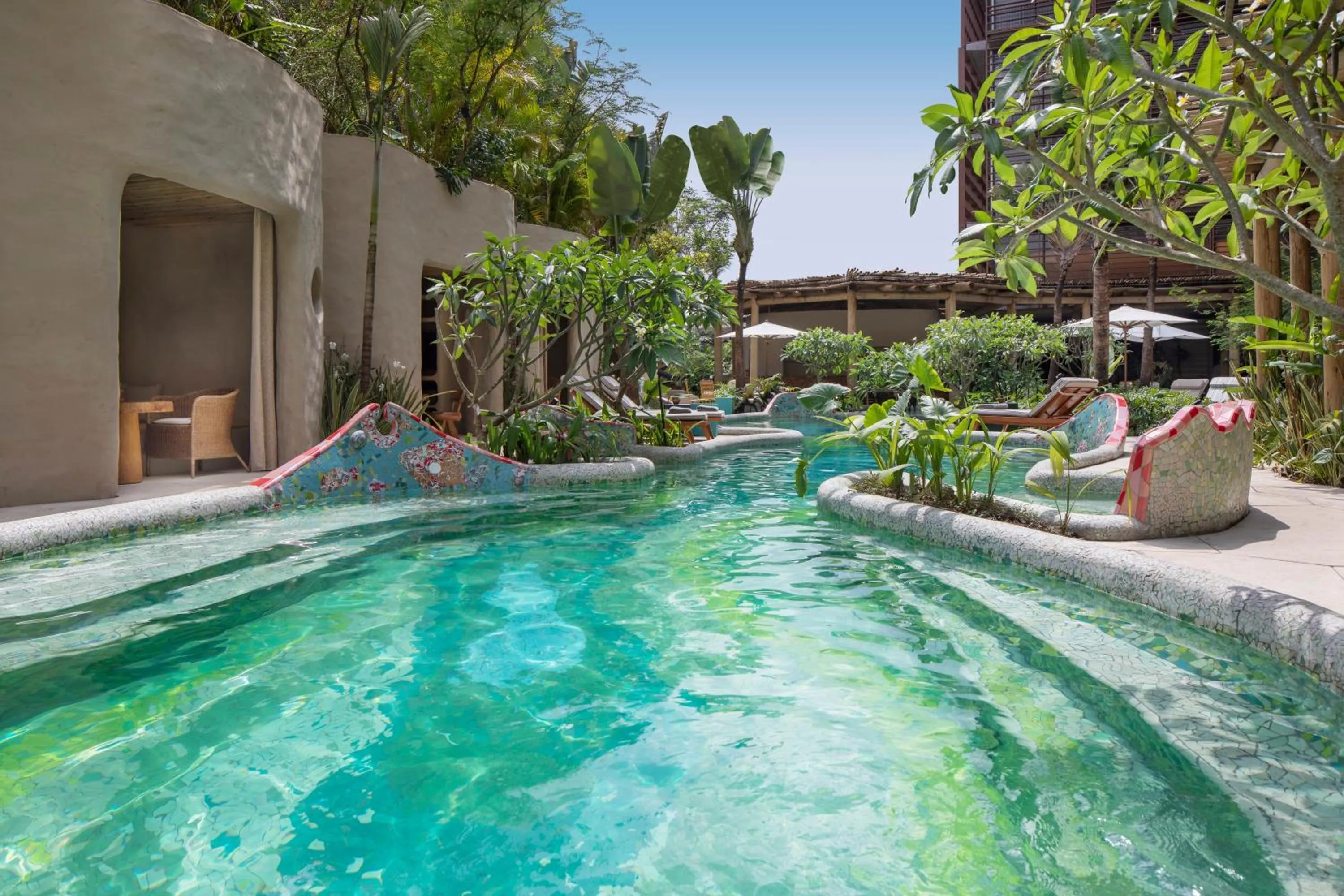 Pool view in Rosewood São Paulo