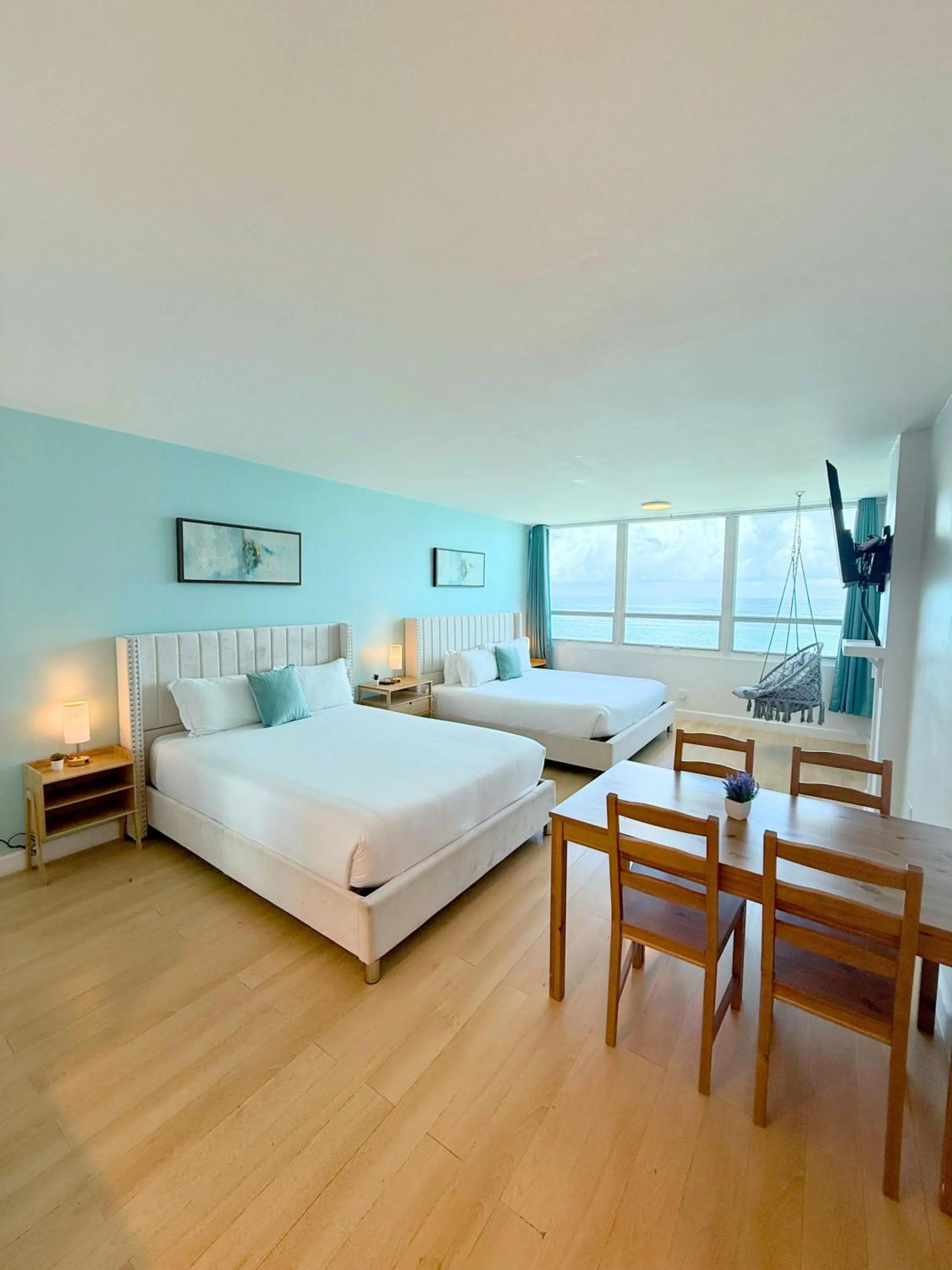 Bed in SeaStays Apartments