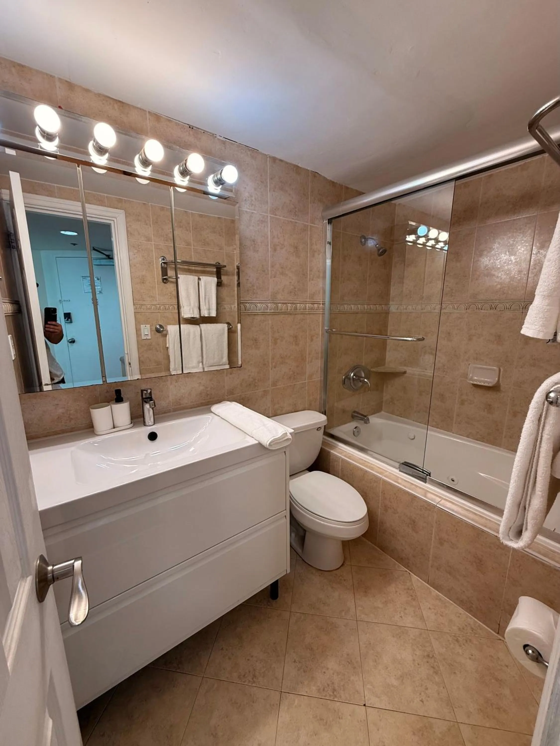 Shower in SeaStays Apartments