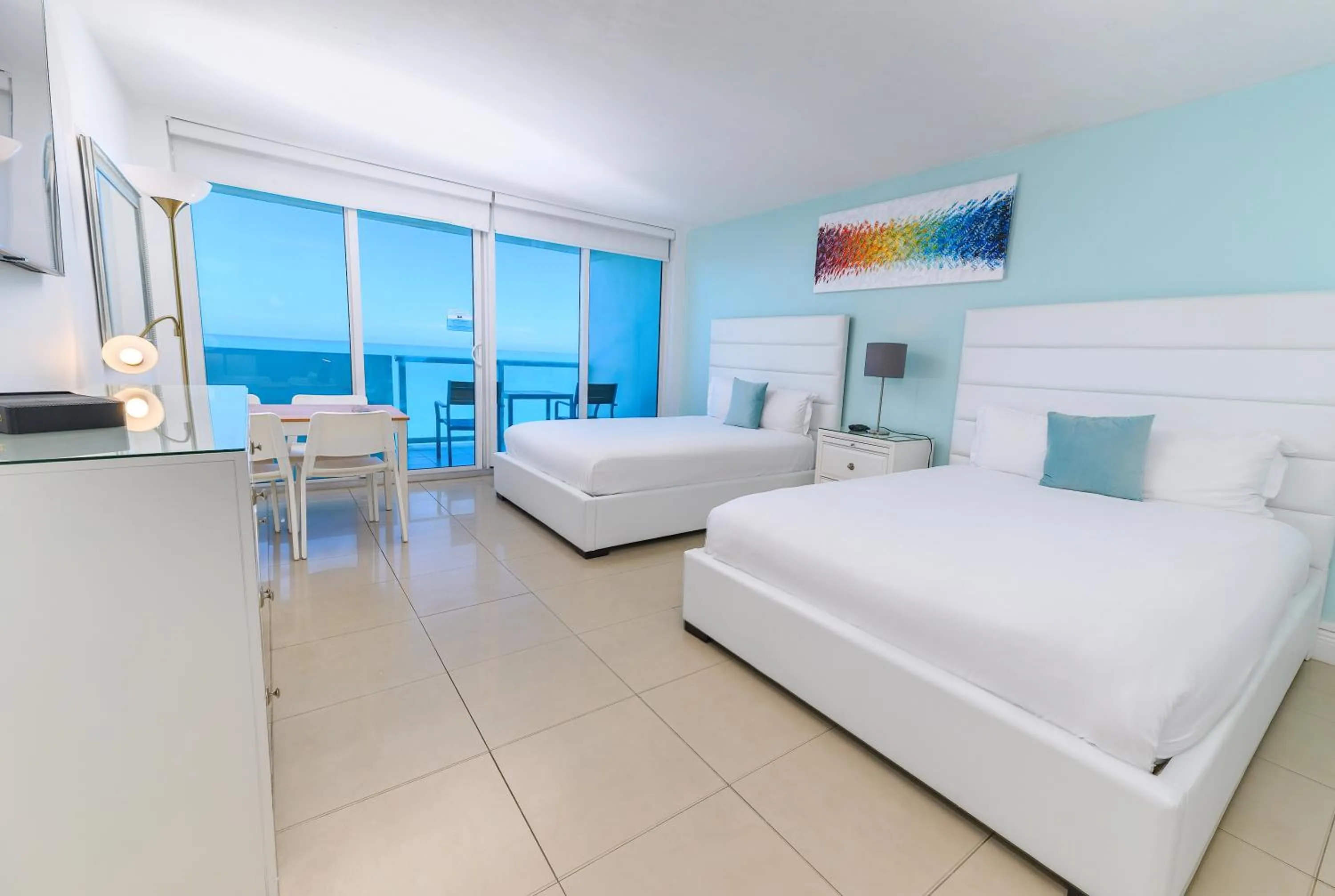 Bed in SeaStays Apartments