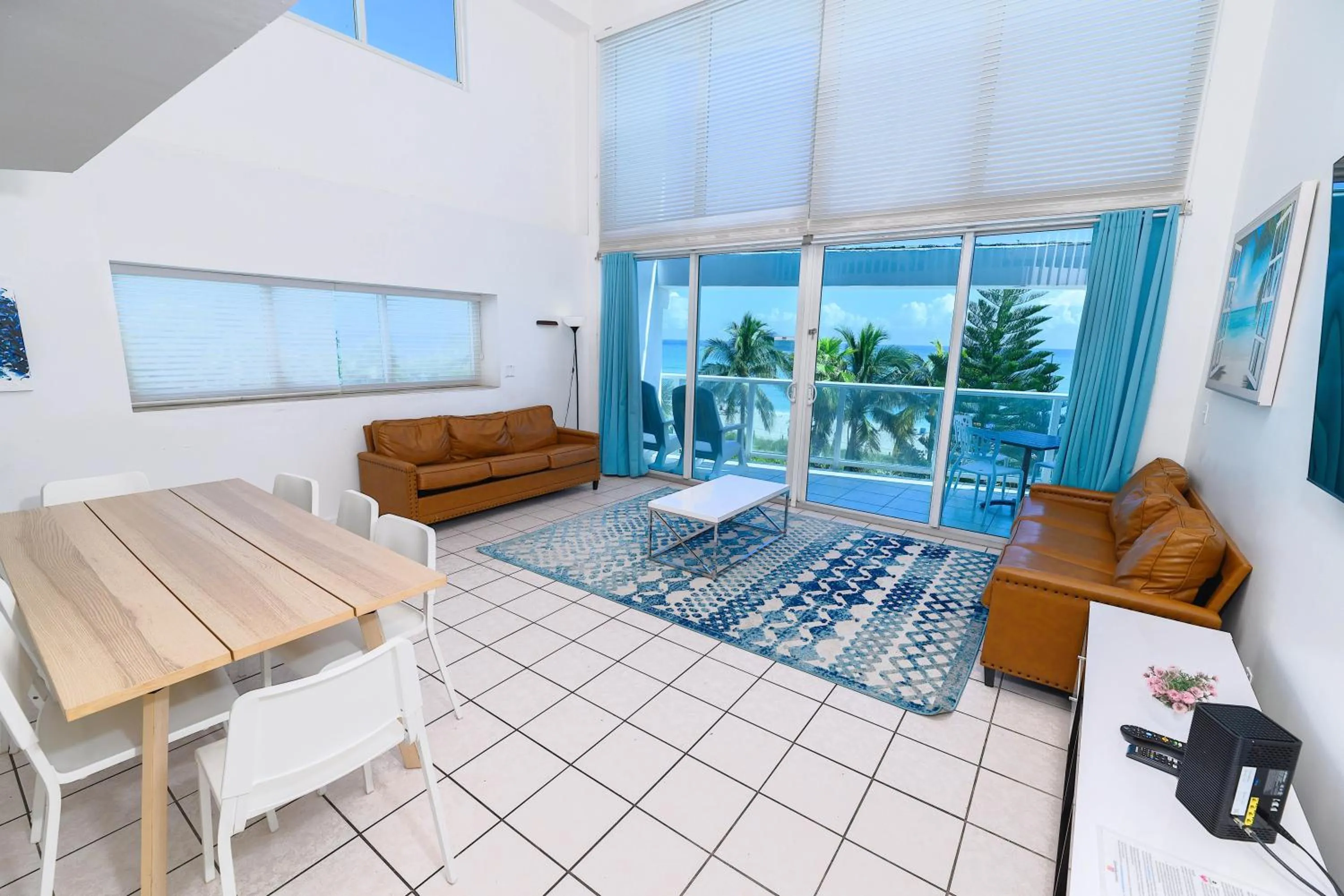 Living room in SeaStays Apartments