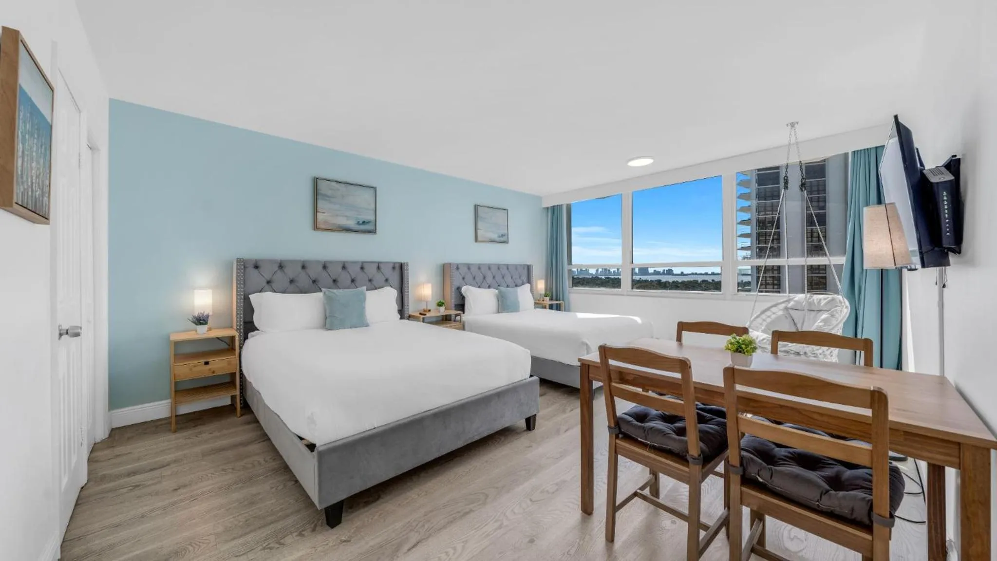 Bed in SeaStays Apartments