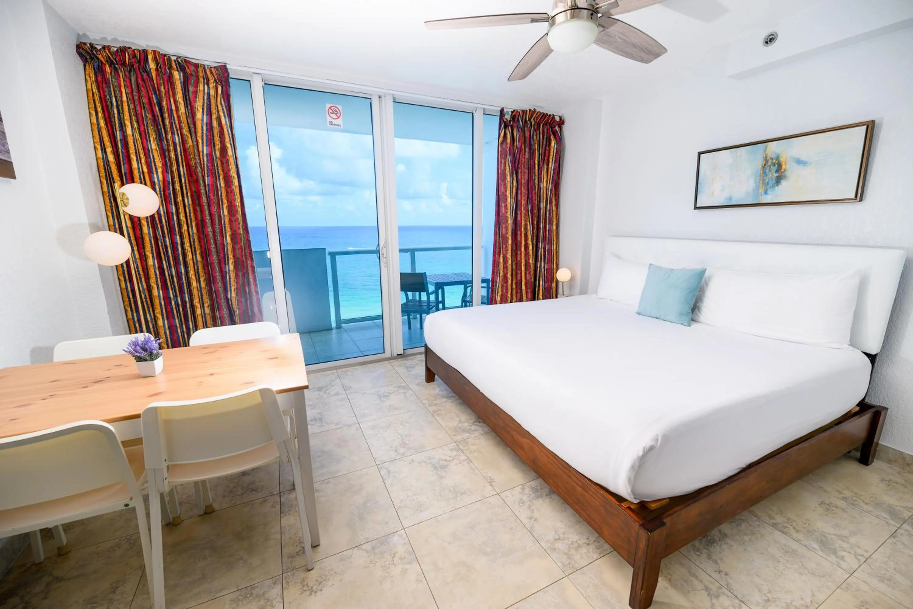 Bed in SeaStays Apartments