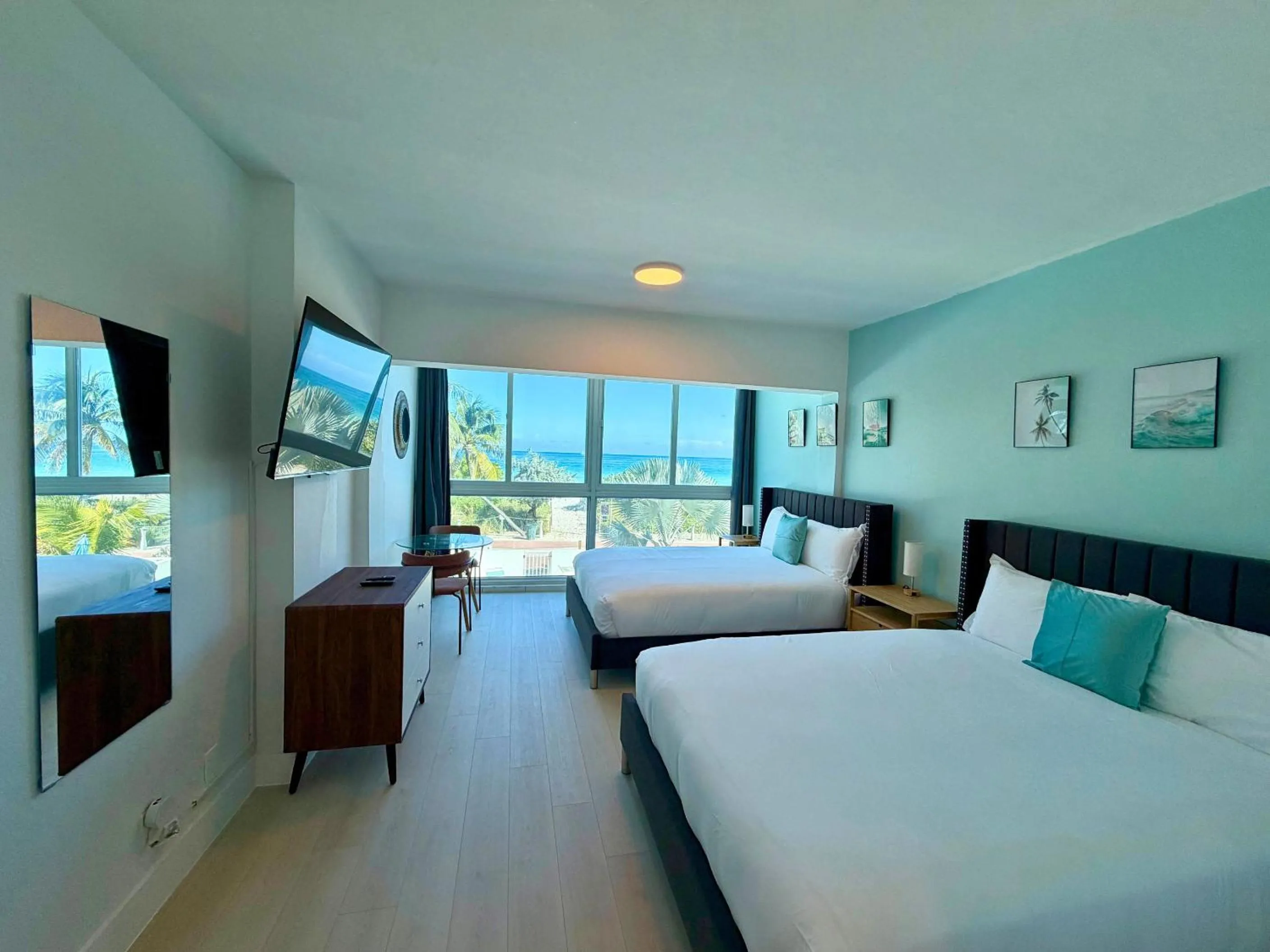 Bed in SeaStays Apartments