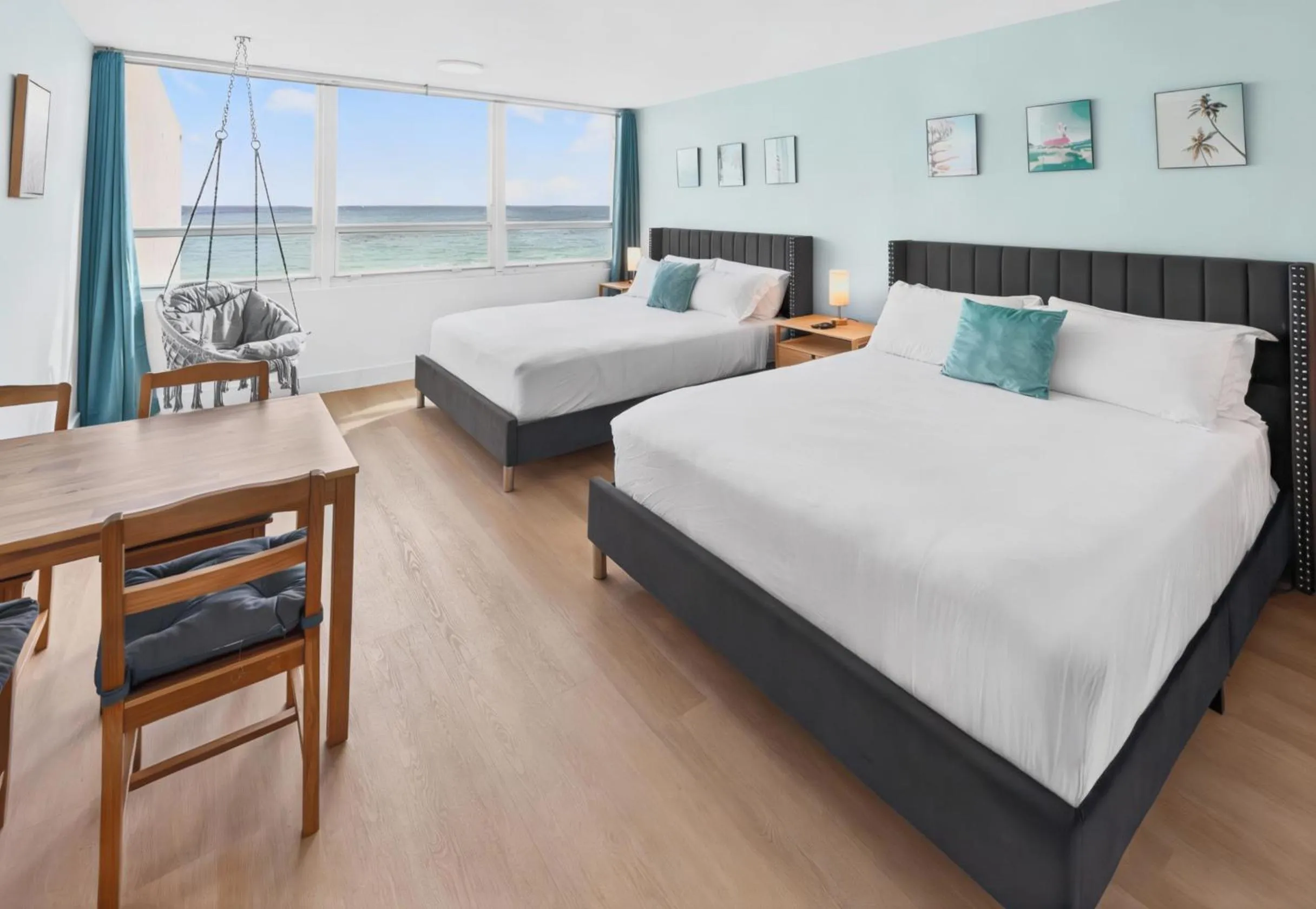 Bed in SeaStays Apartments