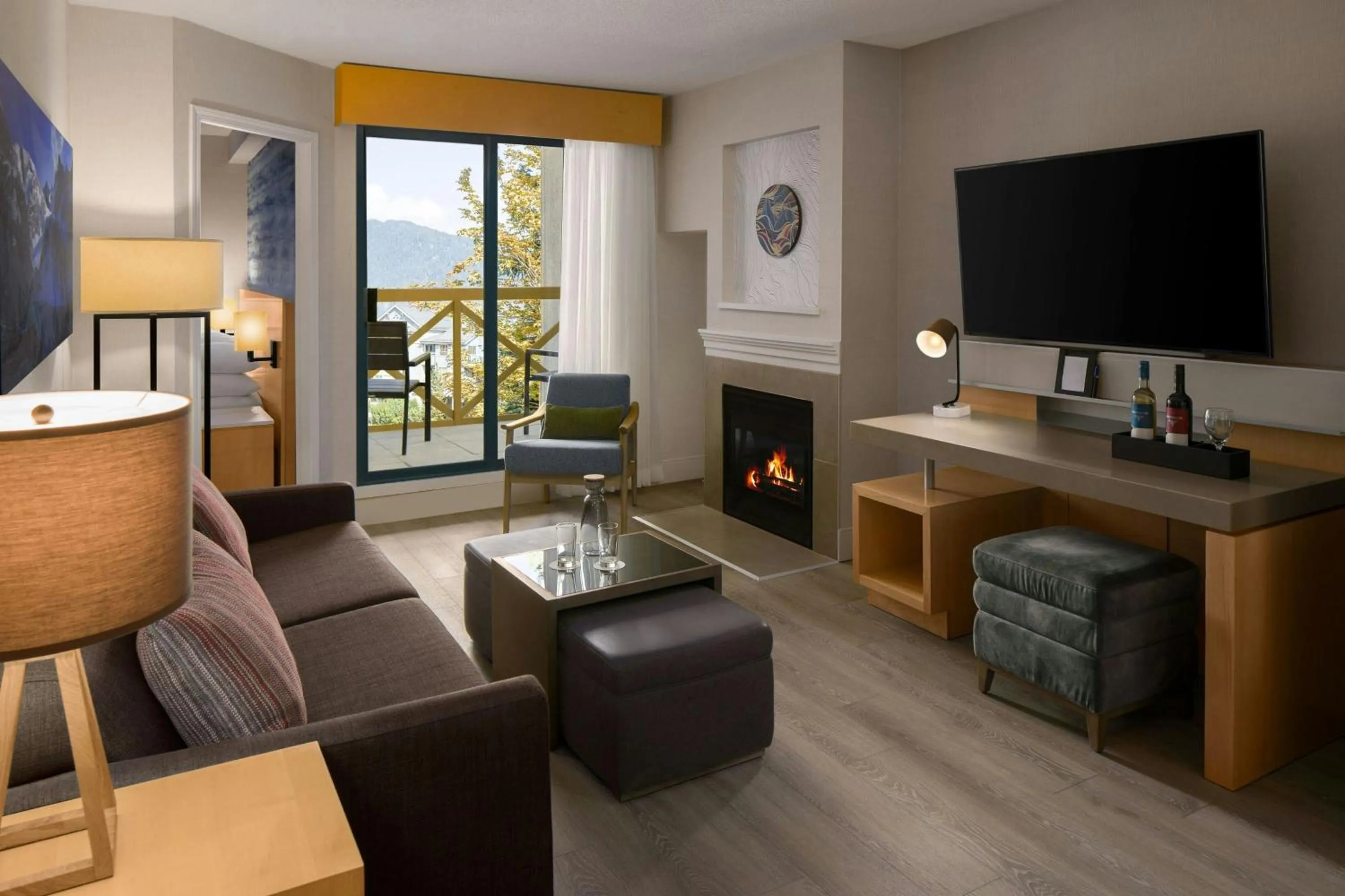 Living room in Delta Hotels by Marriott Whistler Village Suites
