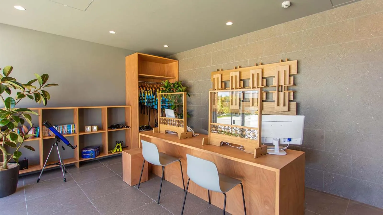 Lobby or reception in Feliz Villa Suite Kourijima View