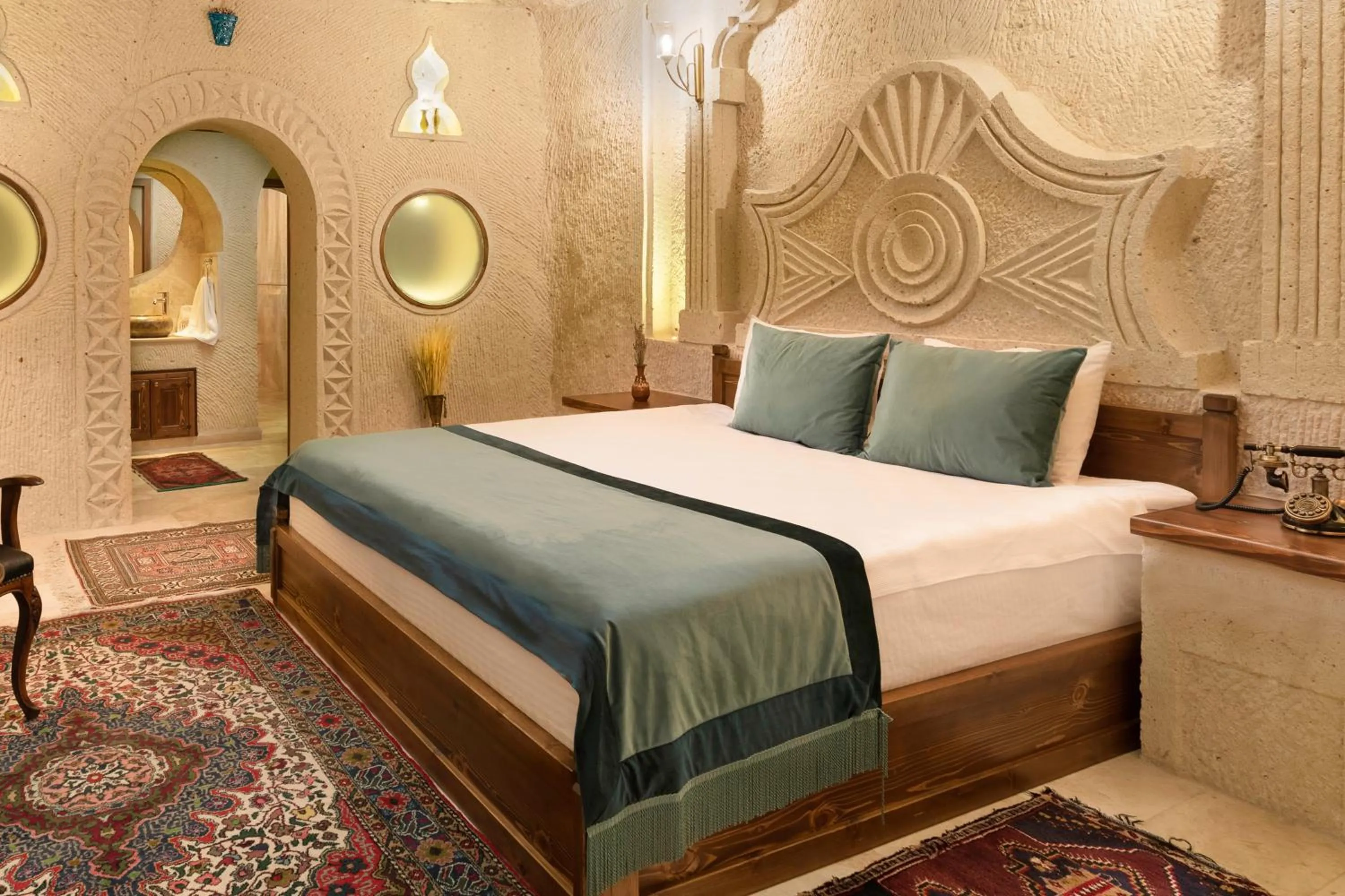 Bed in House 1938 Special Cave Hotel