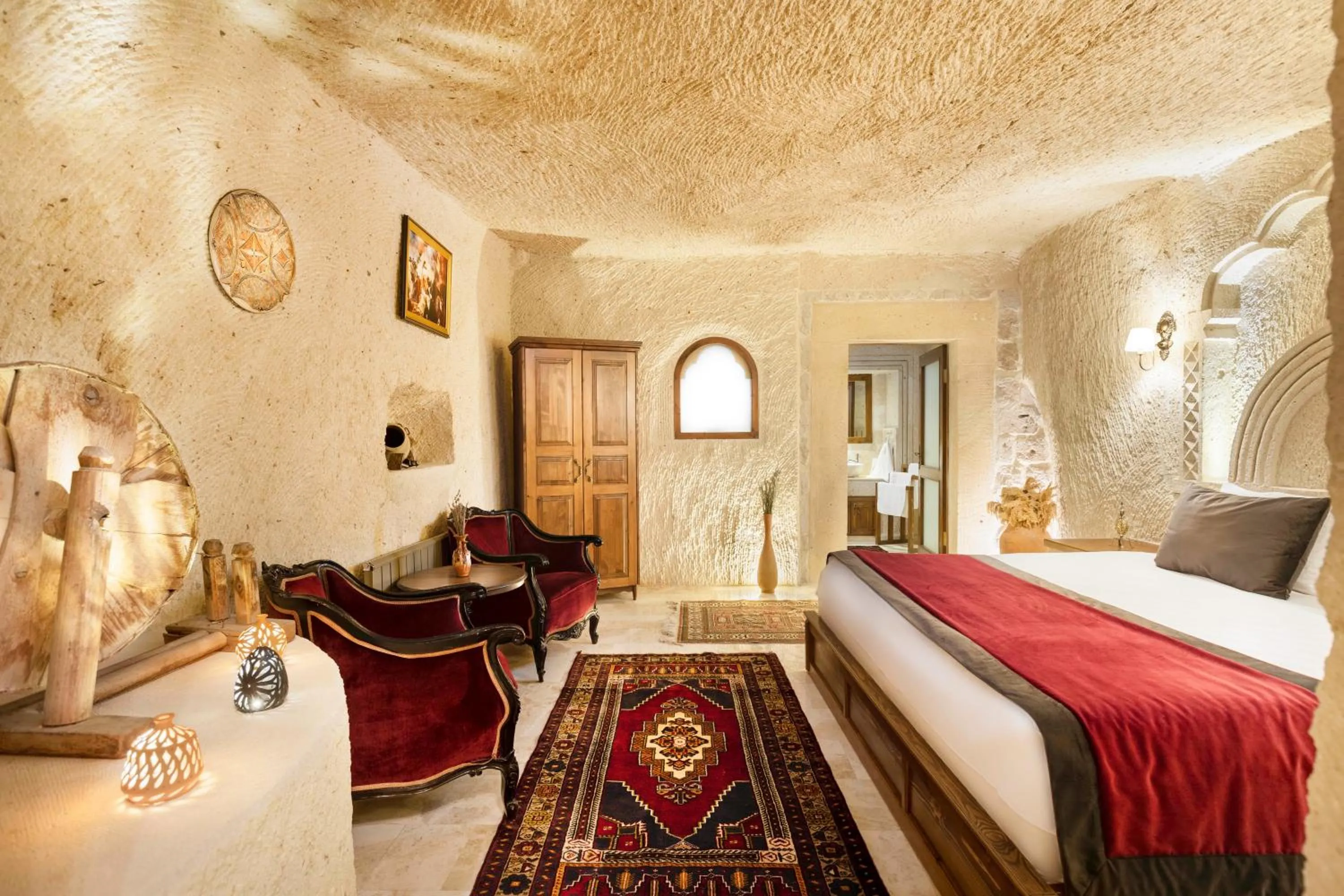 Bed in House 1938 Special Cave Hotel