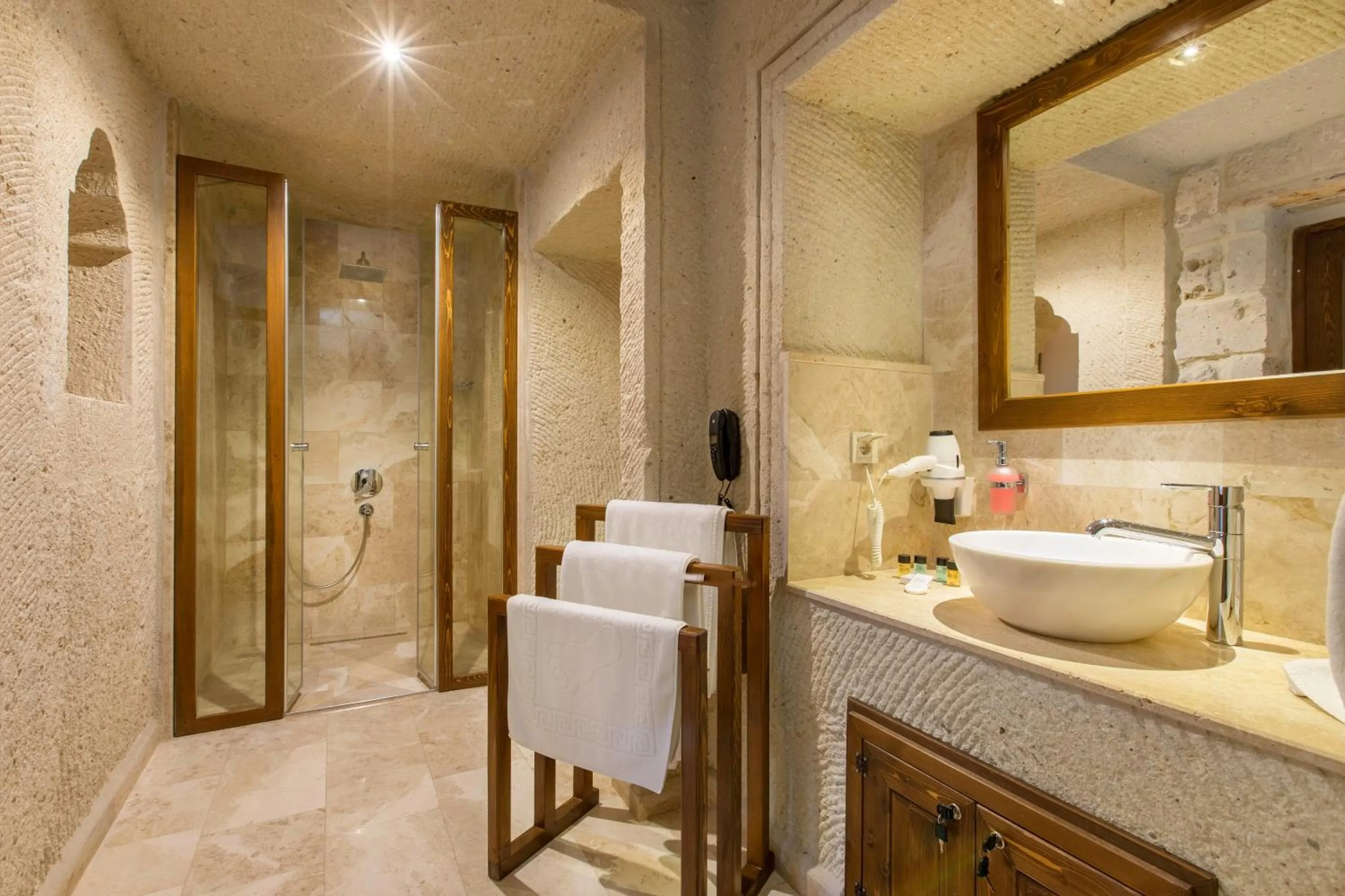 Shower in House 1938 Special Cave Hotel