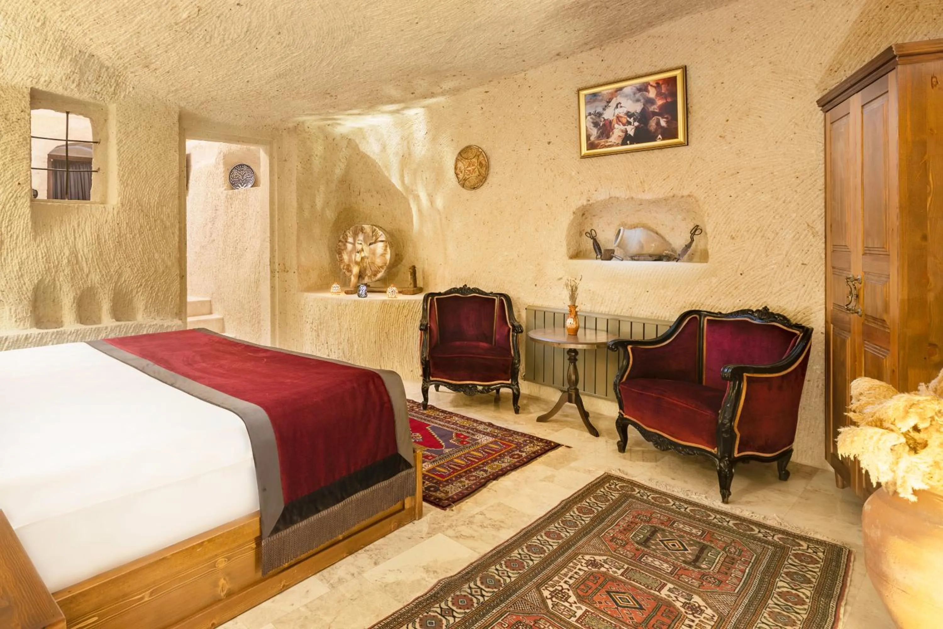 Bed in House 1938 Special Cave Hotel