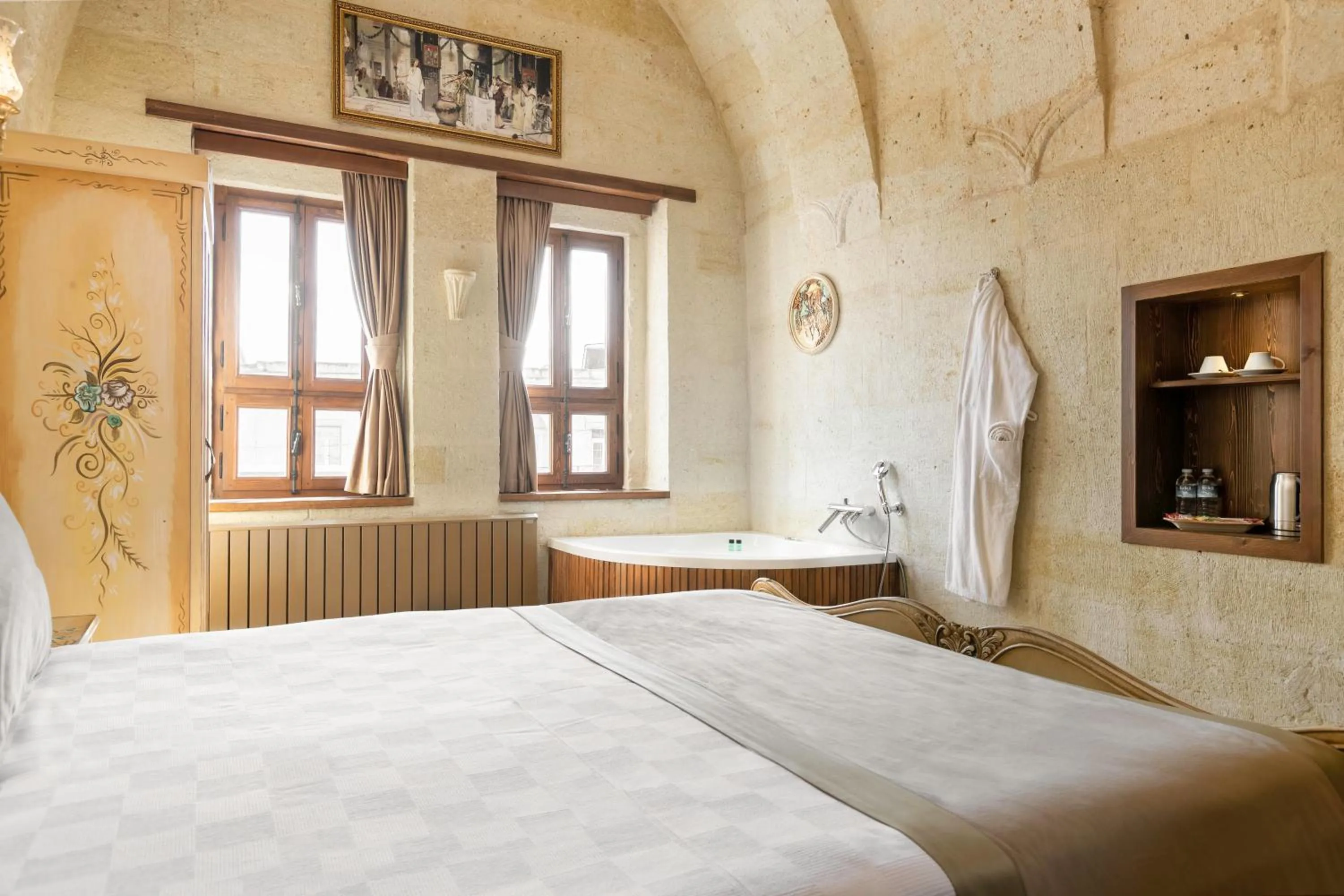 Bed in House 1938 Special Cave Hotel