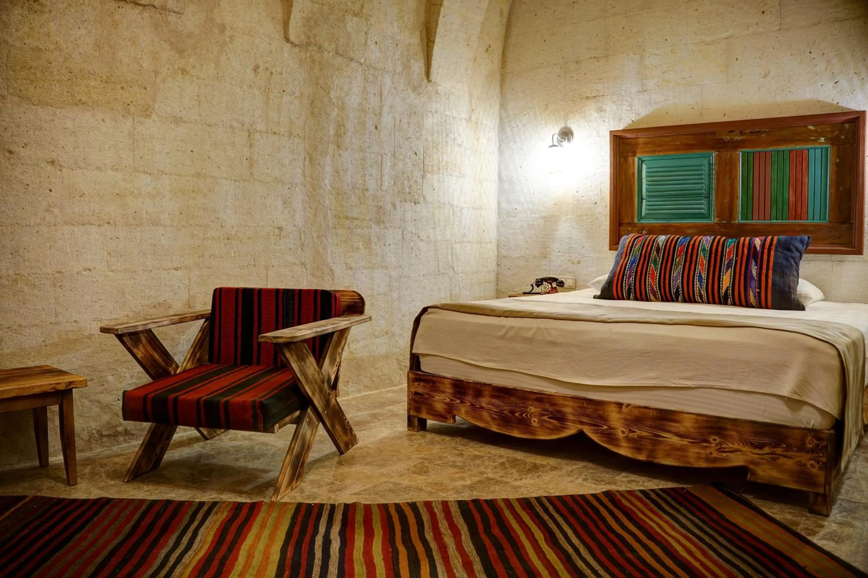 Bed in House 1938 Special Cave Hotel