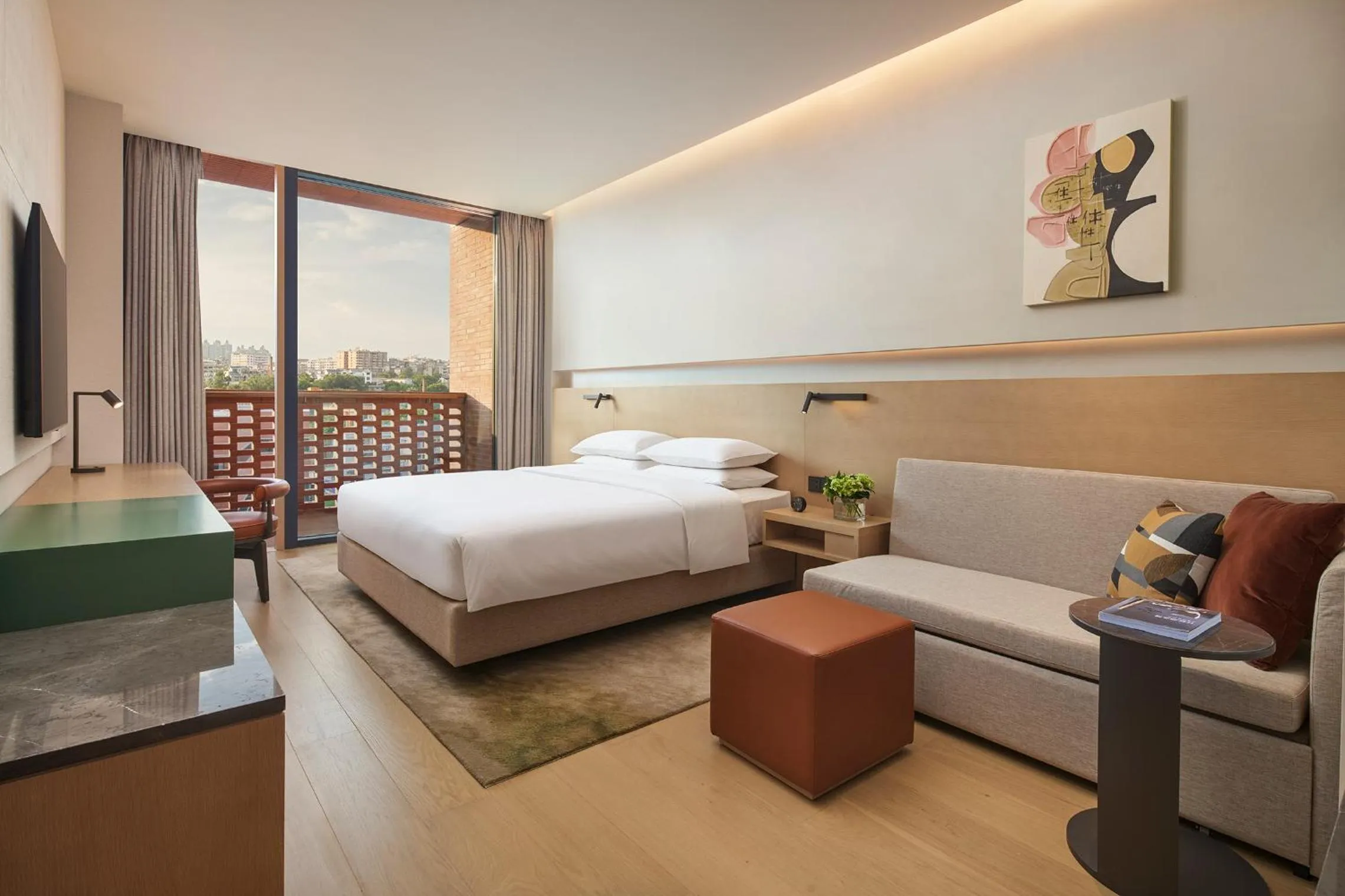 Bedroom, Bed in Hyatt Place Jingdezhen Taoxichuan