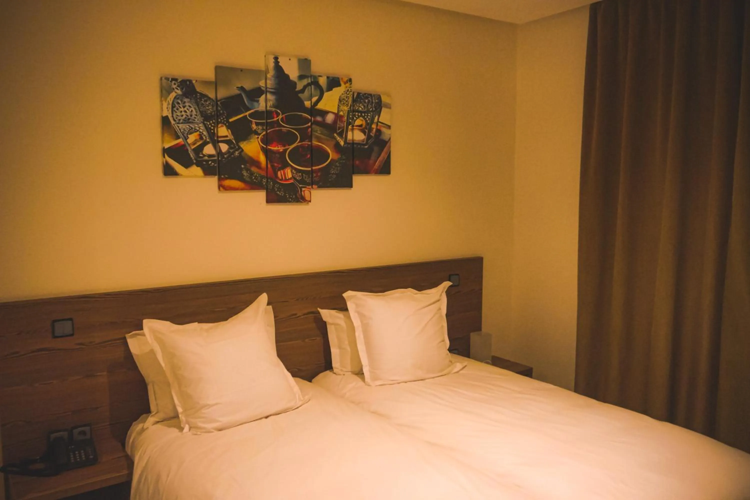 Bed in EL MOUSSAFIR HOTEL