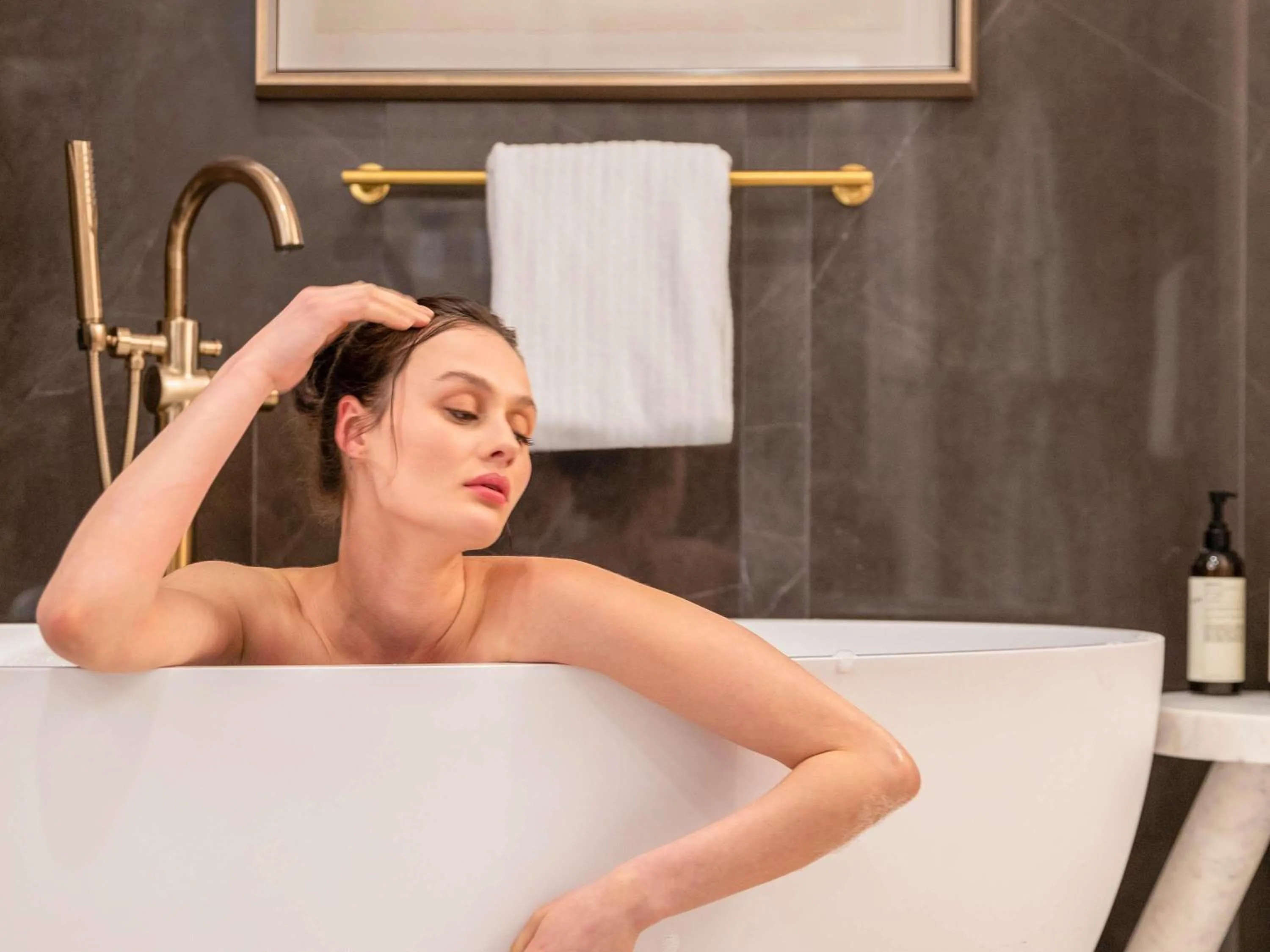 Bedroom in Fairmont Hotel Vancouver