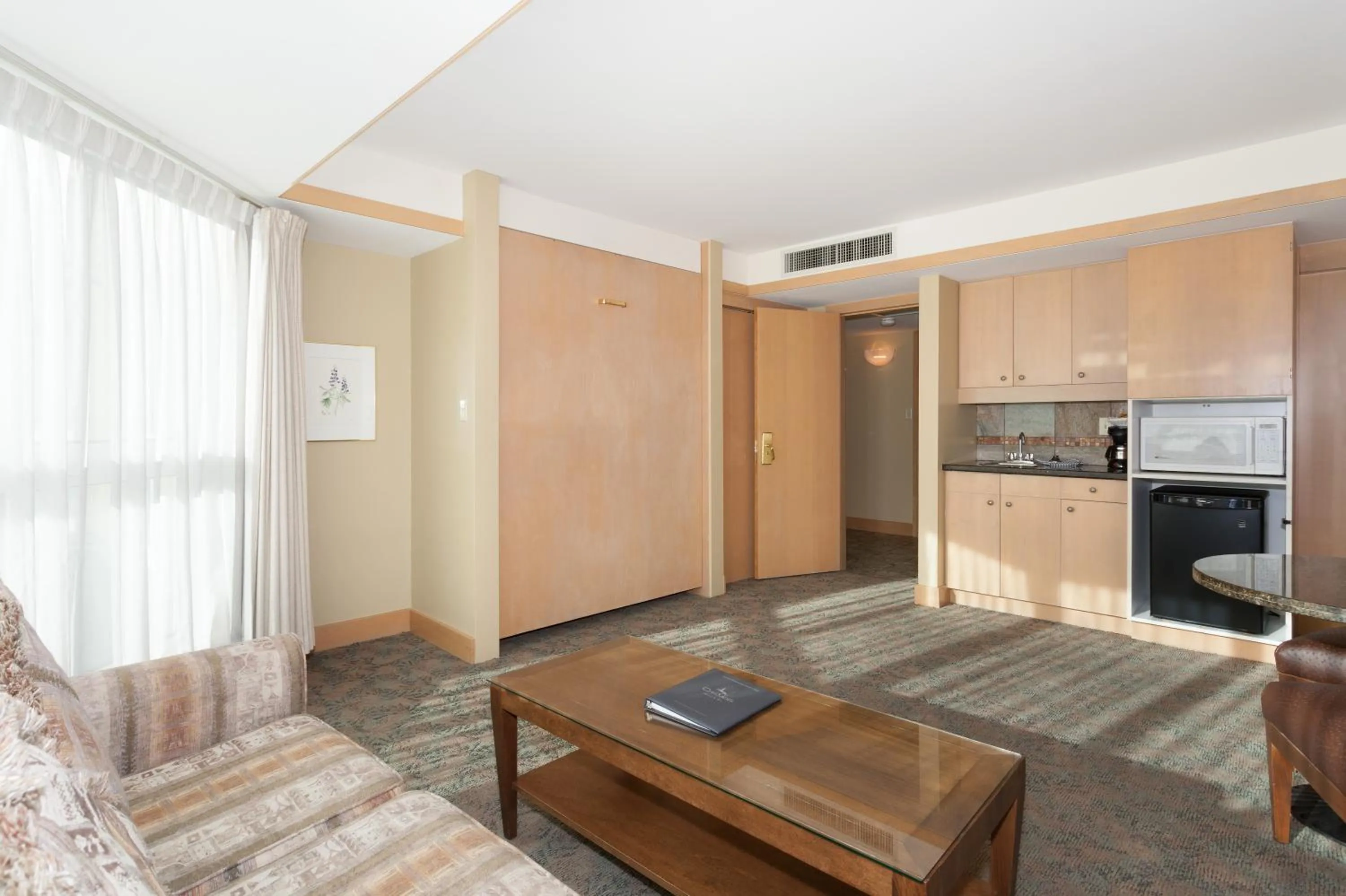 Living room in Le Chamois by Whistler Premier