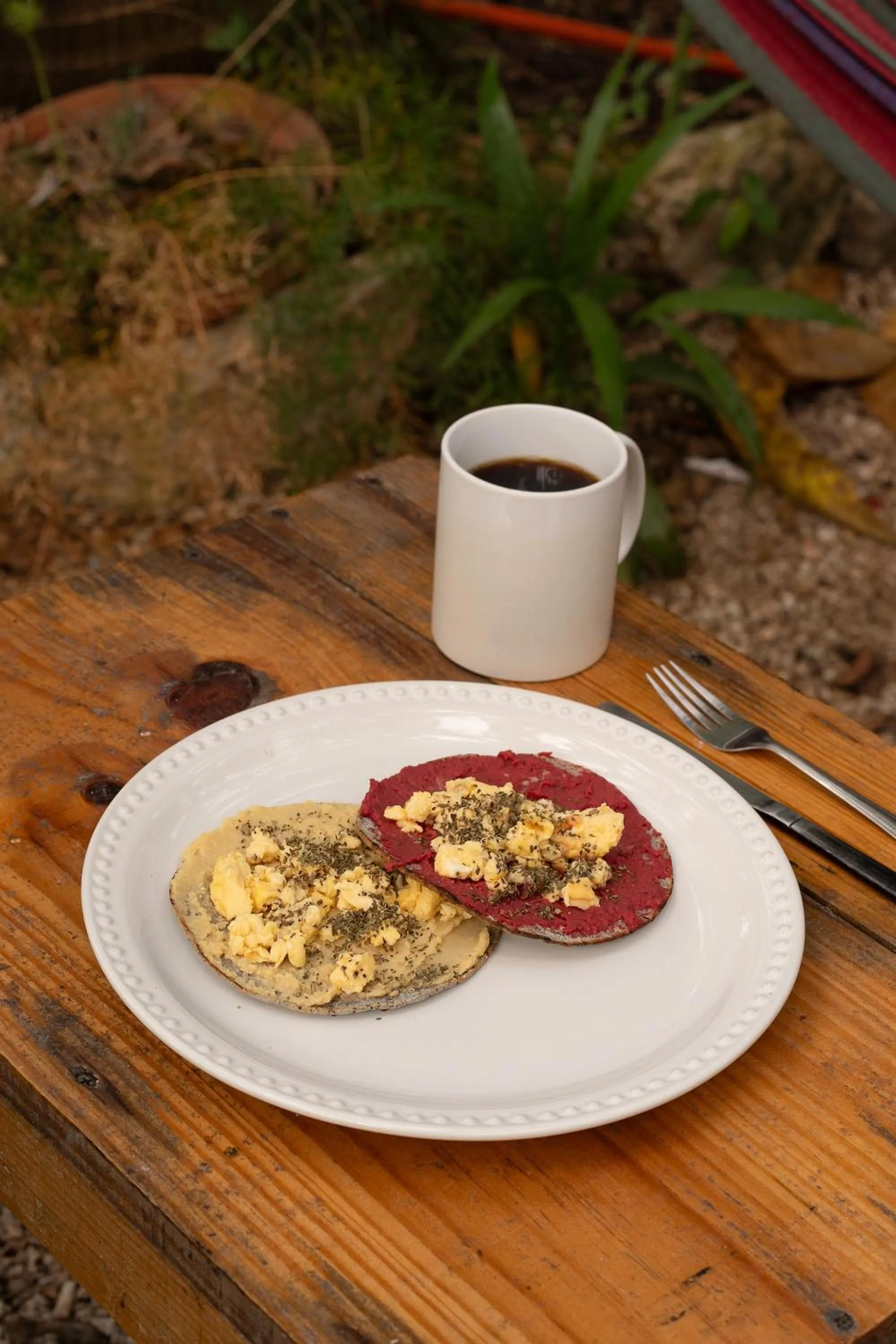Breakfast in Hostel Oryx Tulum