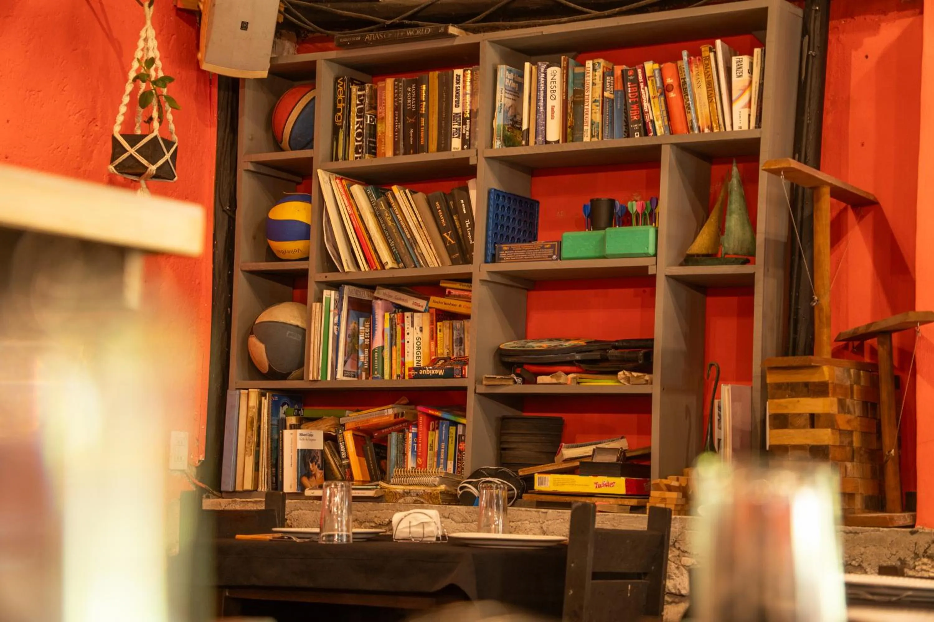 Library in Hostel Oryx Tulum