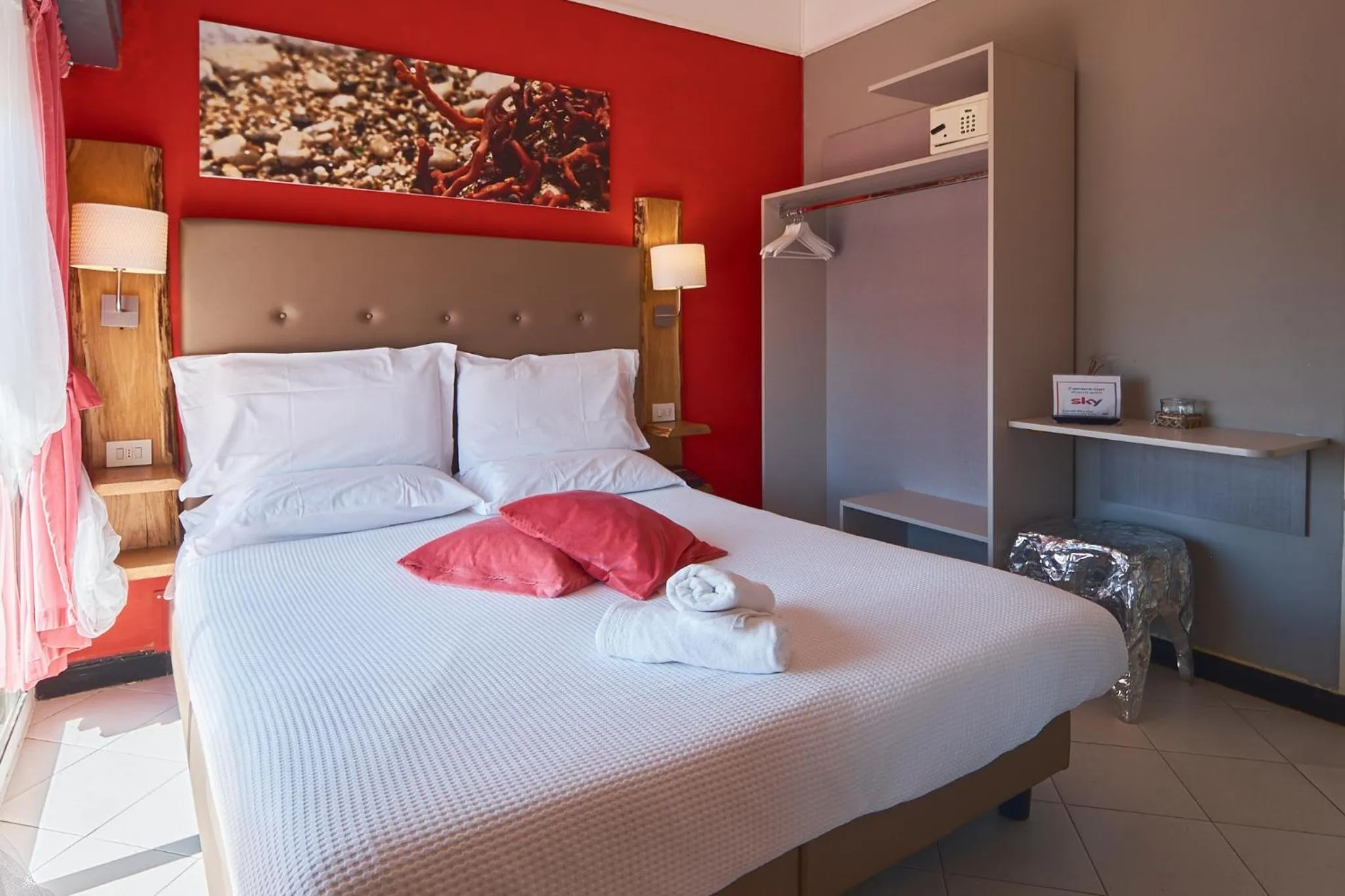 Bedroom, Bed in Hotel Zia Piera