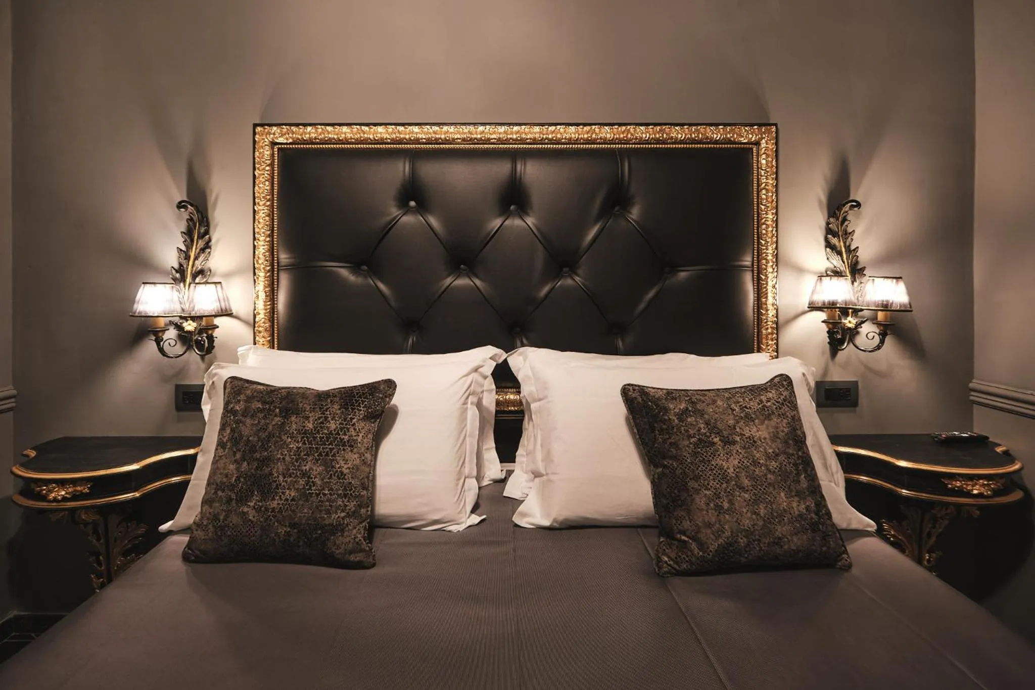 Bed in Hotel Zia Piera