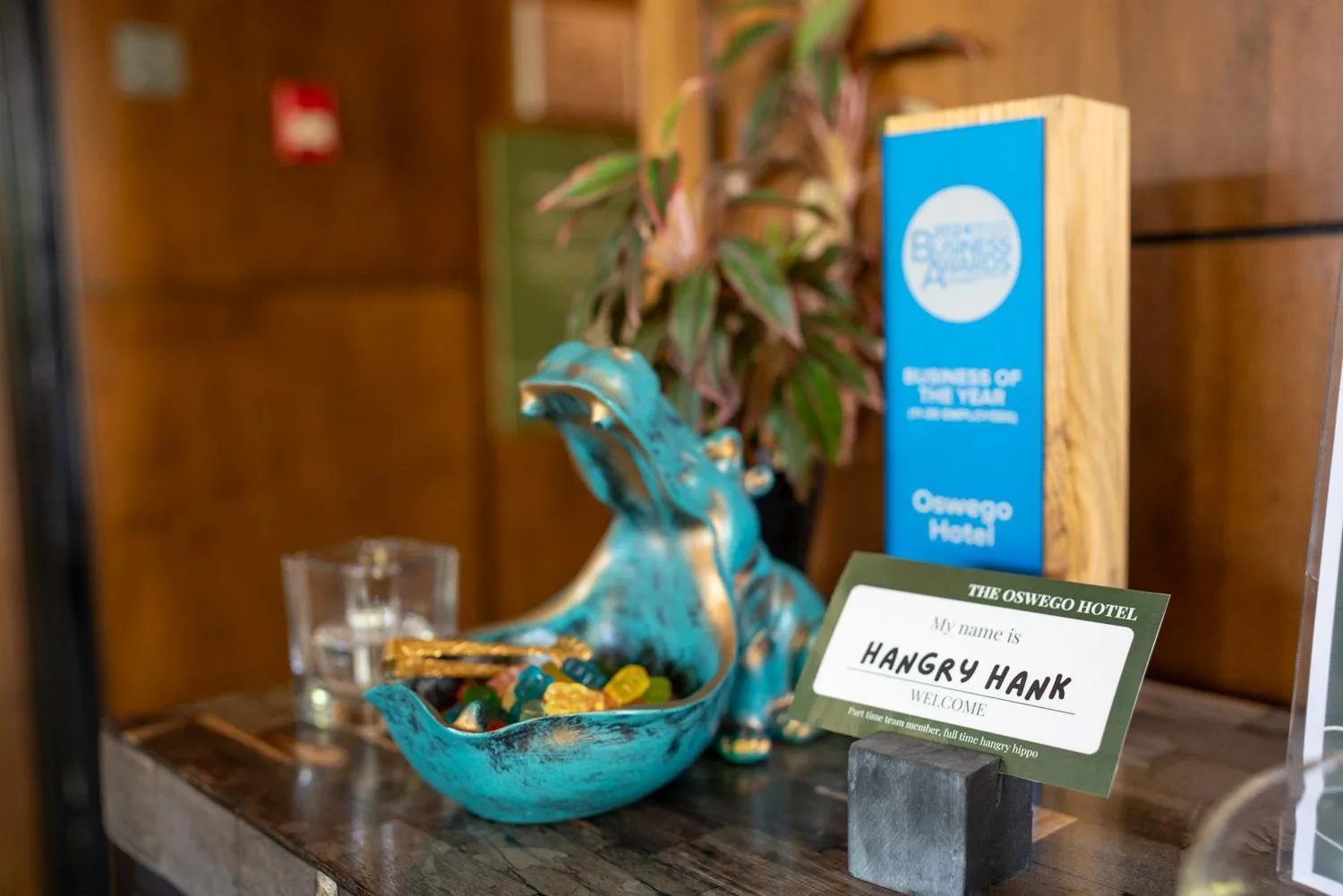 Decorative detail in Oswego Hotel