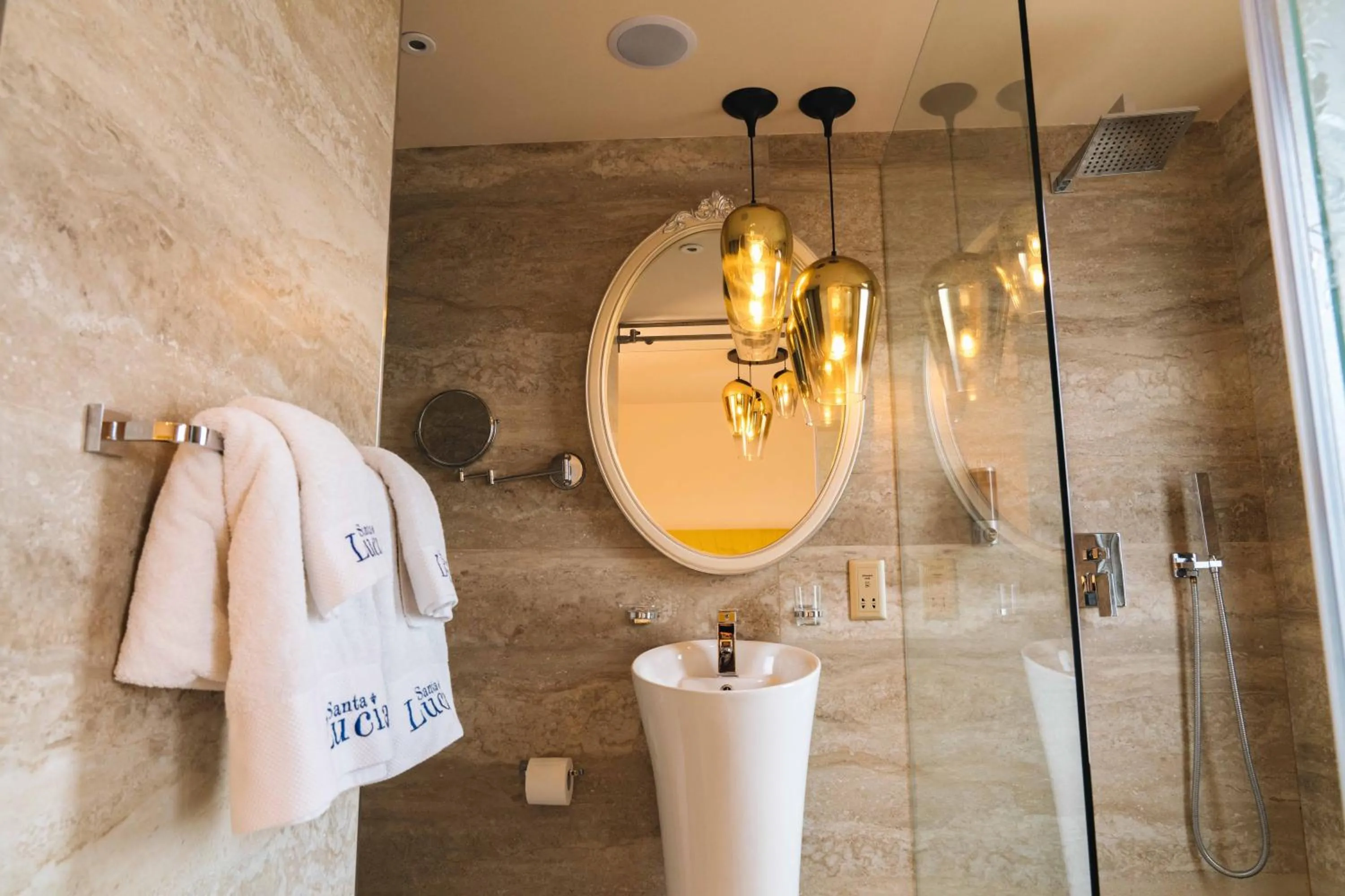 Shower in Santa Lucia Boutique Hotel