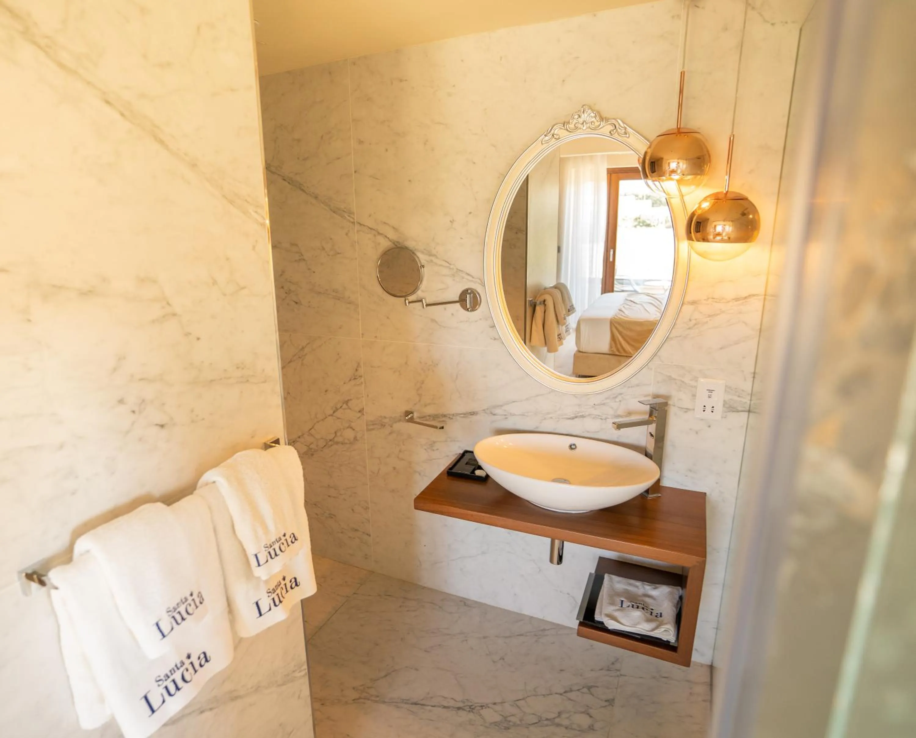 Shower in Santa Lucia Boutique Hotel