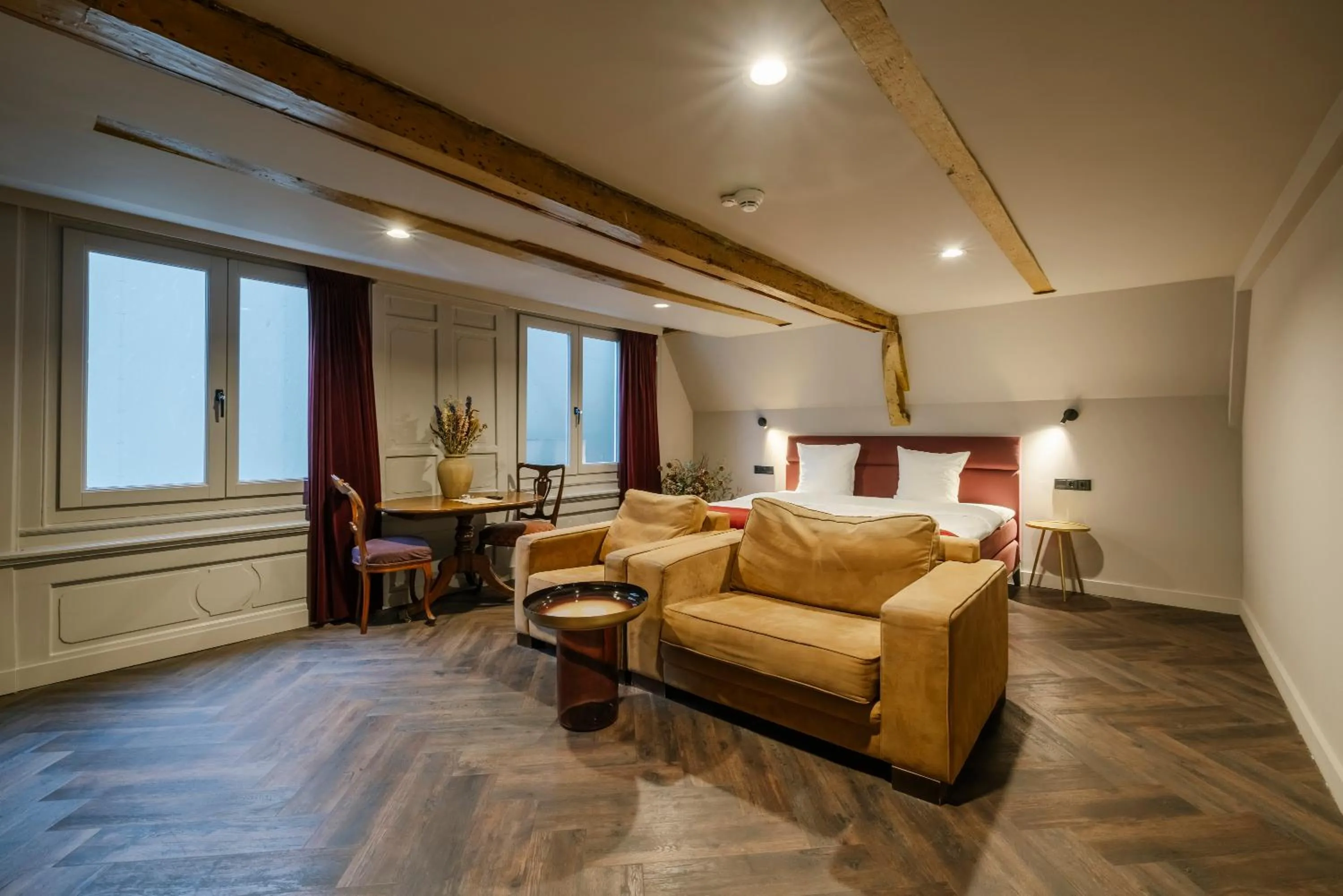 Bed in MAF Haarlem Boutique Hotel