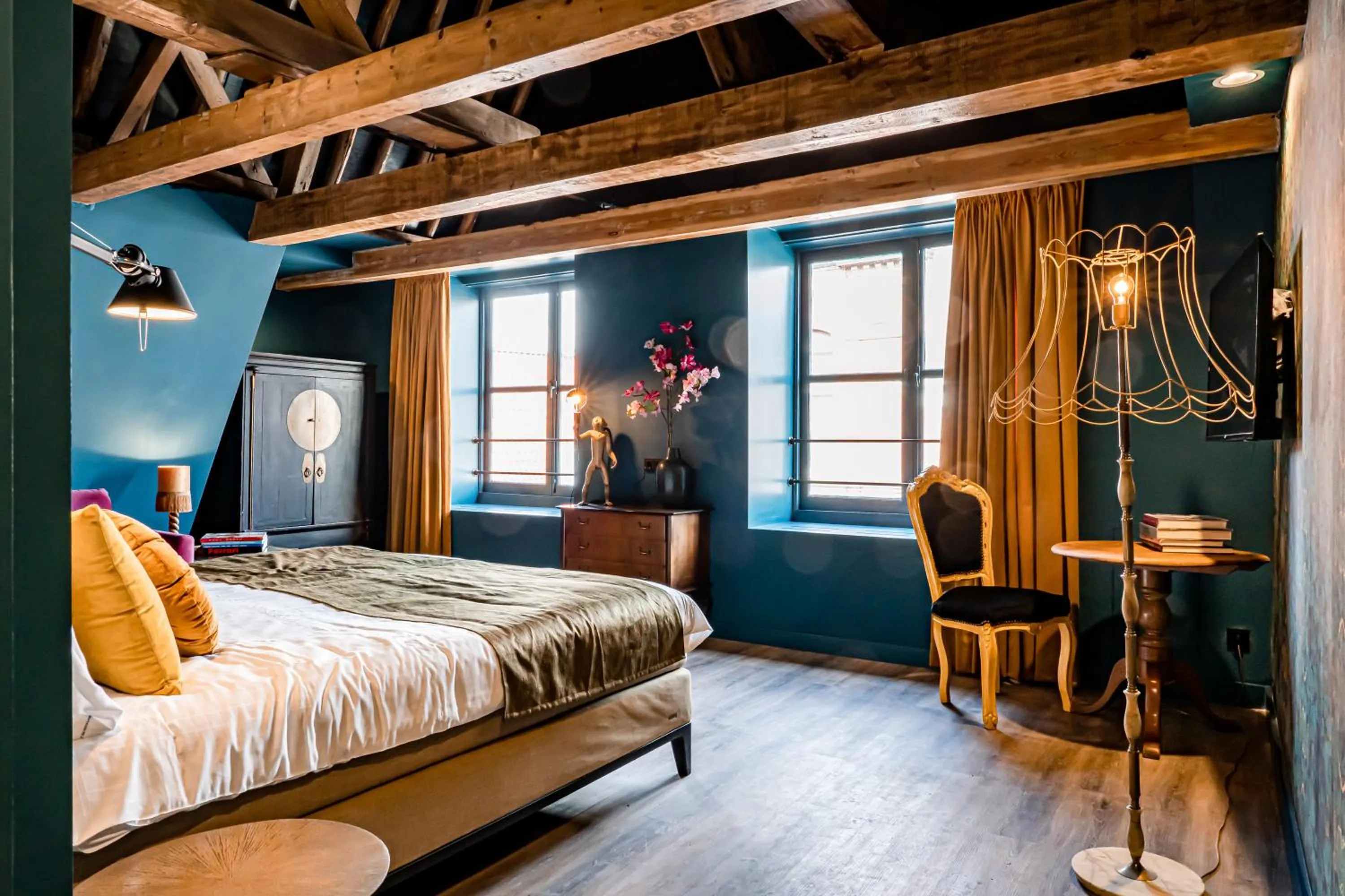 Bed in MAF Haarlem Boutique Hotel