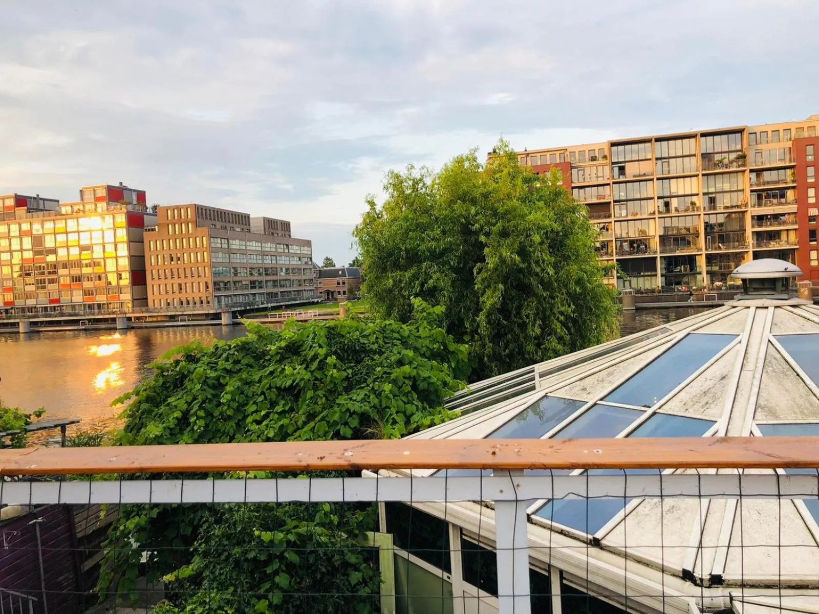 Balcony/Terrace in Room Mate Hostel Amsterdam Zaandam
