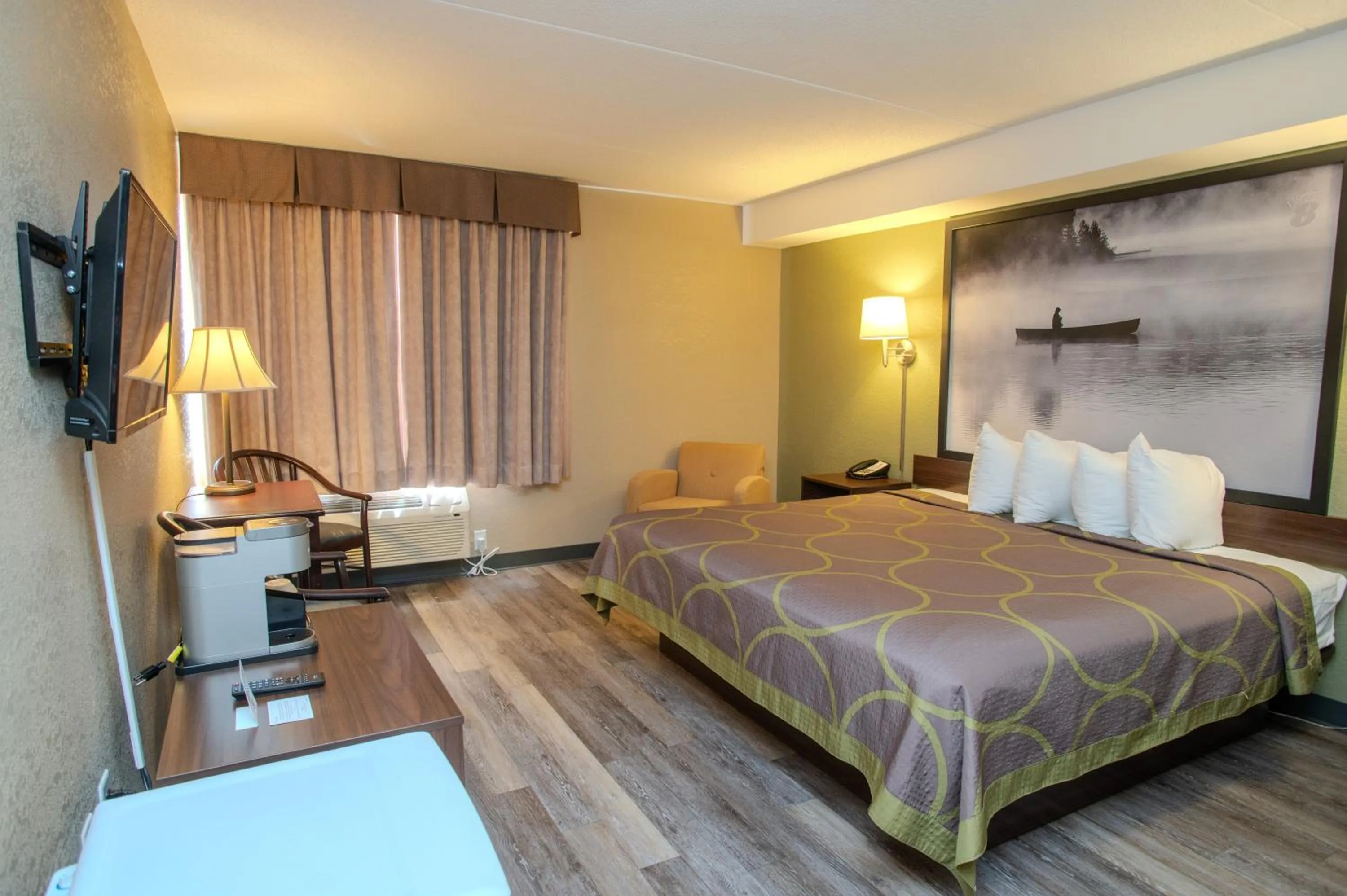 Bed in Super 8 by Wyndham Mississauga