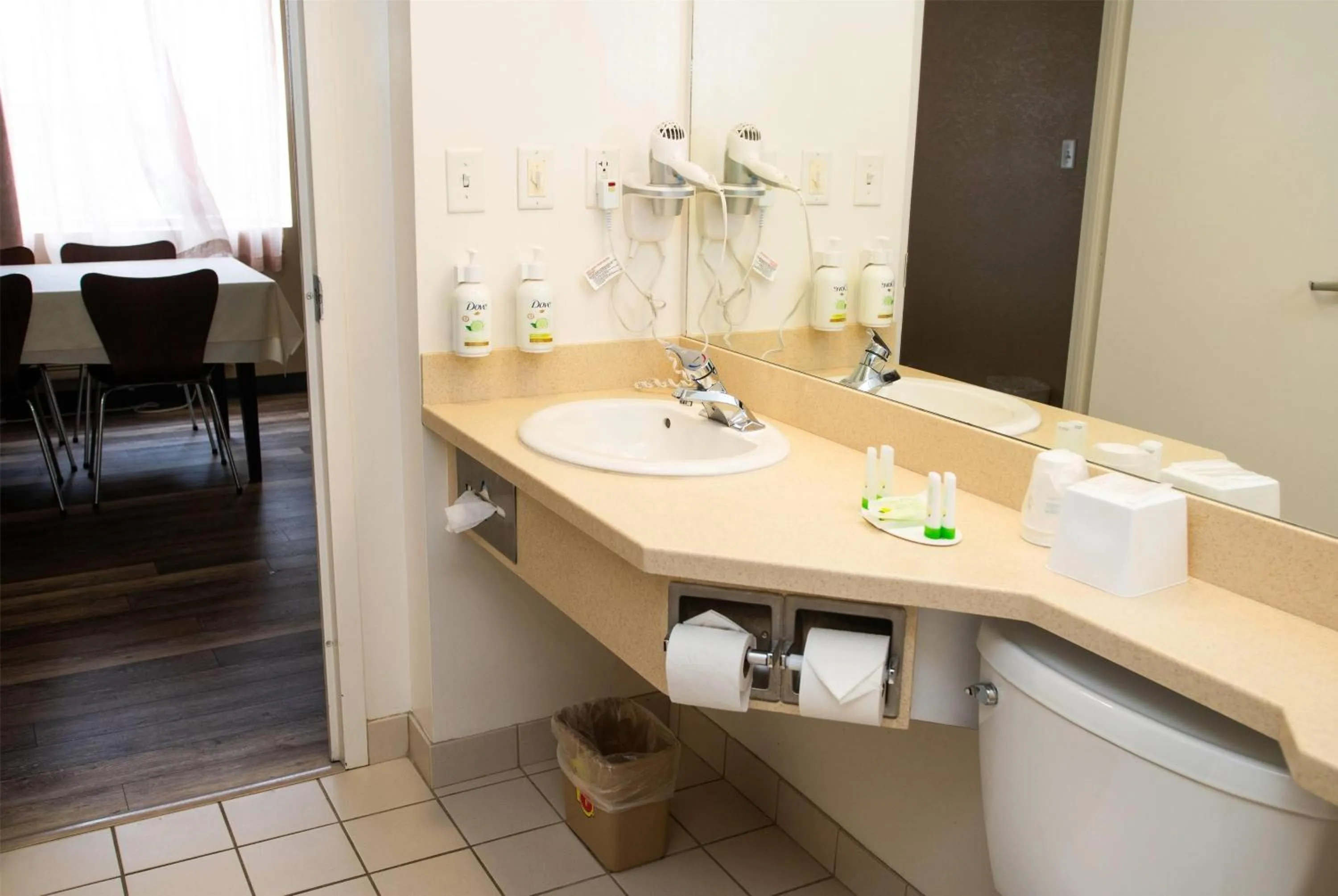 Bathroom in Super 8 by Wyndham Mississauga