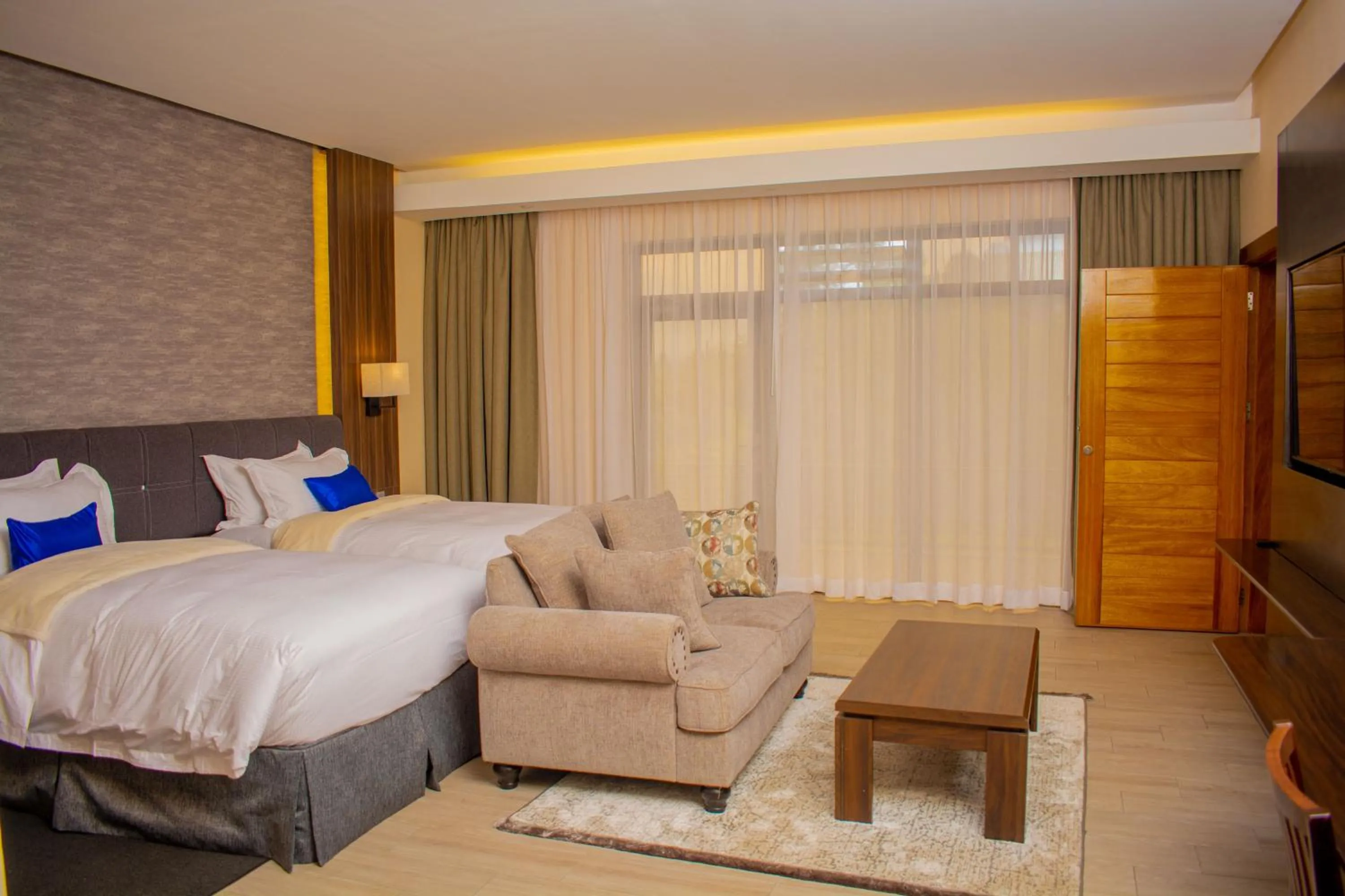 Bed in Virunga Inn Resort & Spa