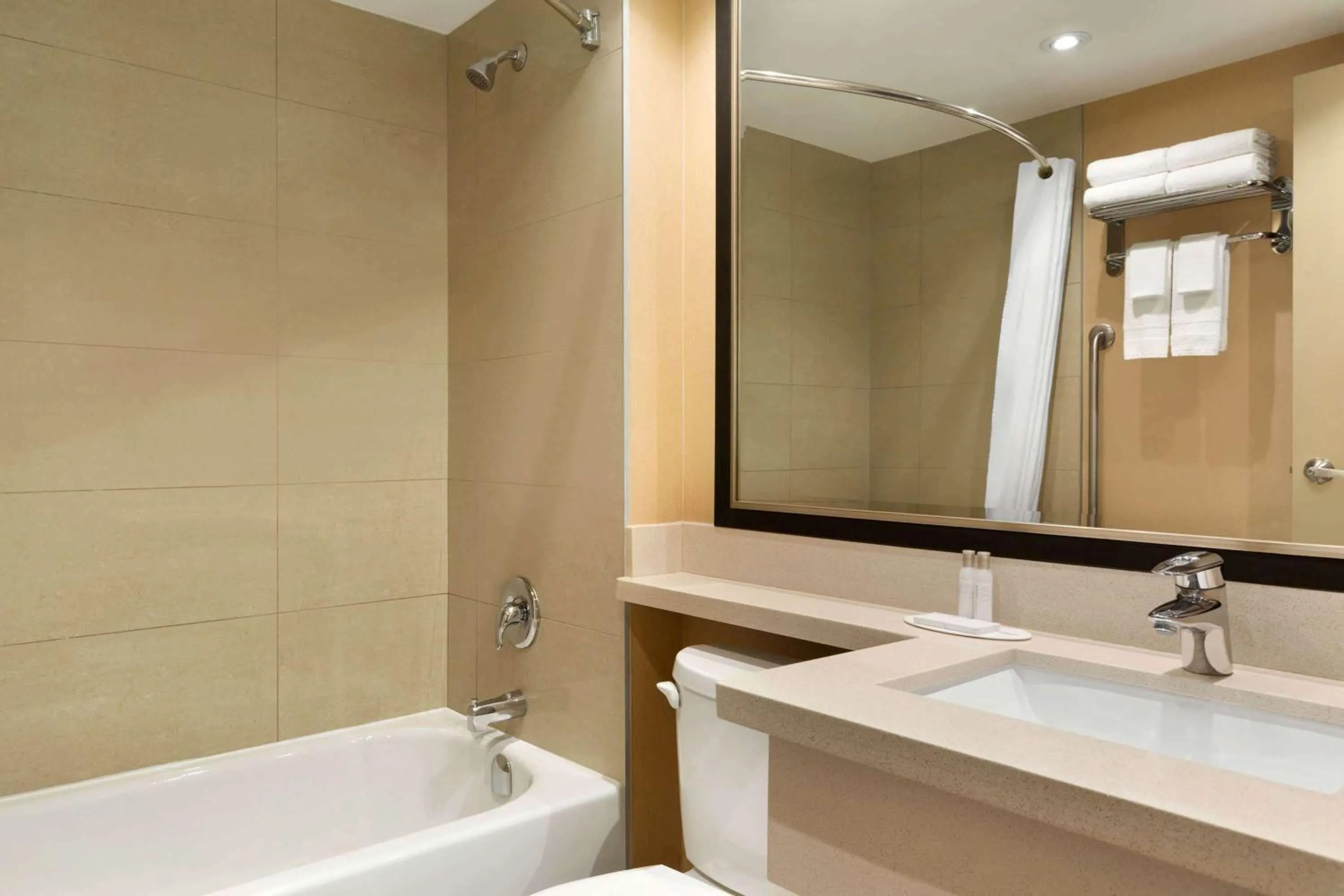 Bathroom in Travelodge by Wyndham Toronto East