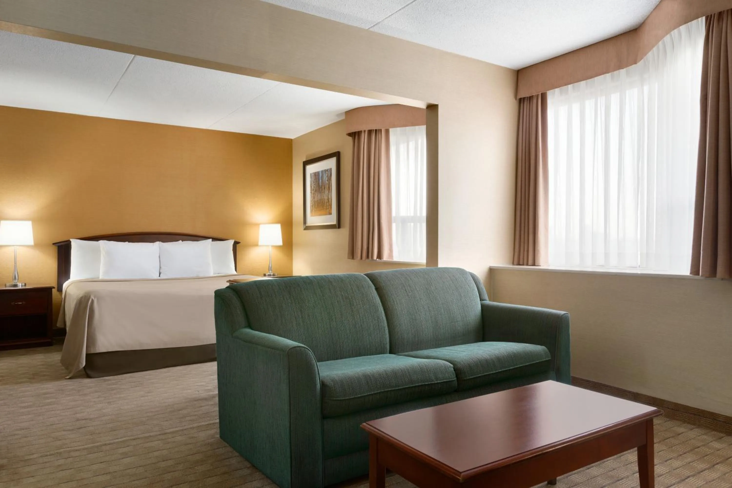 Living room in Travelodge by Wyndham Toronto East