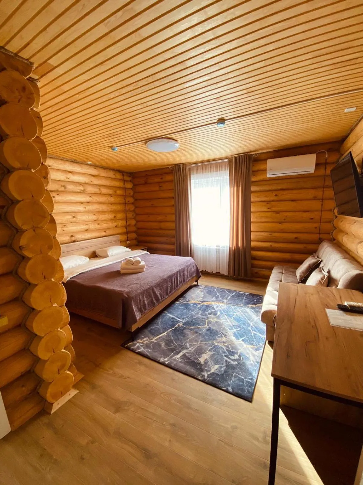 Bed in Eco hotel & restaurant "SKALA"