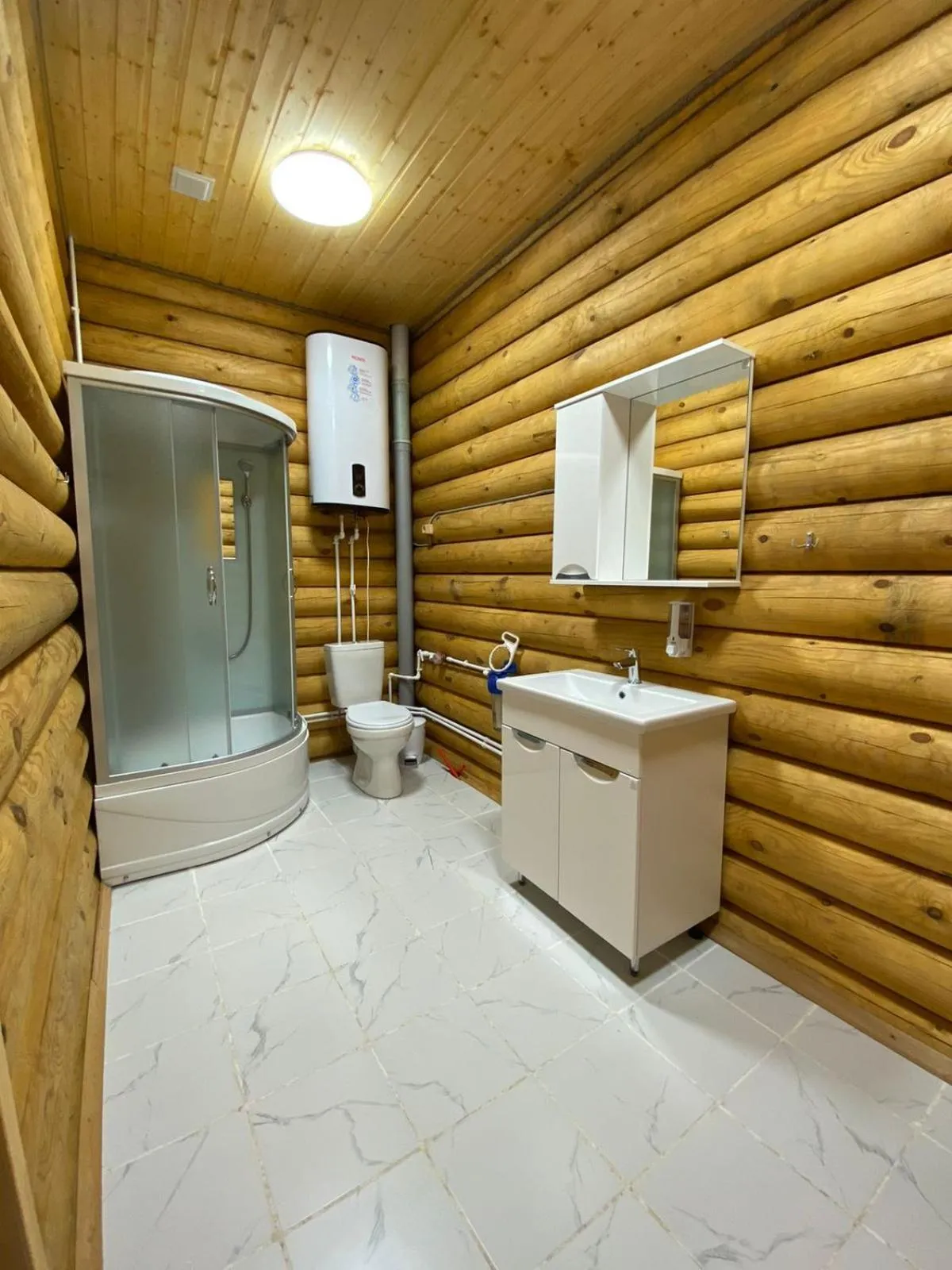 Bathroom in Eco hotel & restaurant "SKALA"