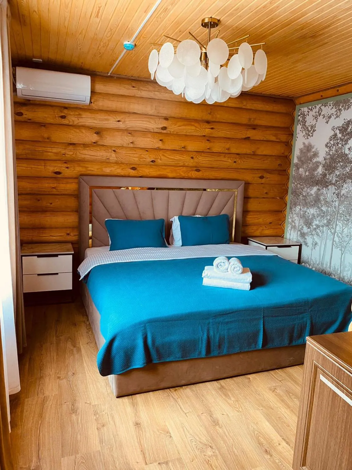 Bed in Eco hotel & restaurant "SKALA"