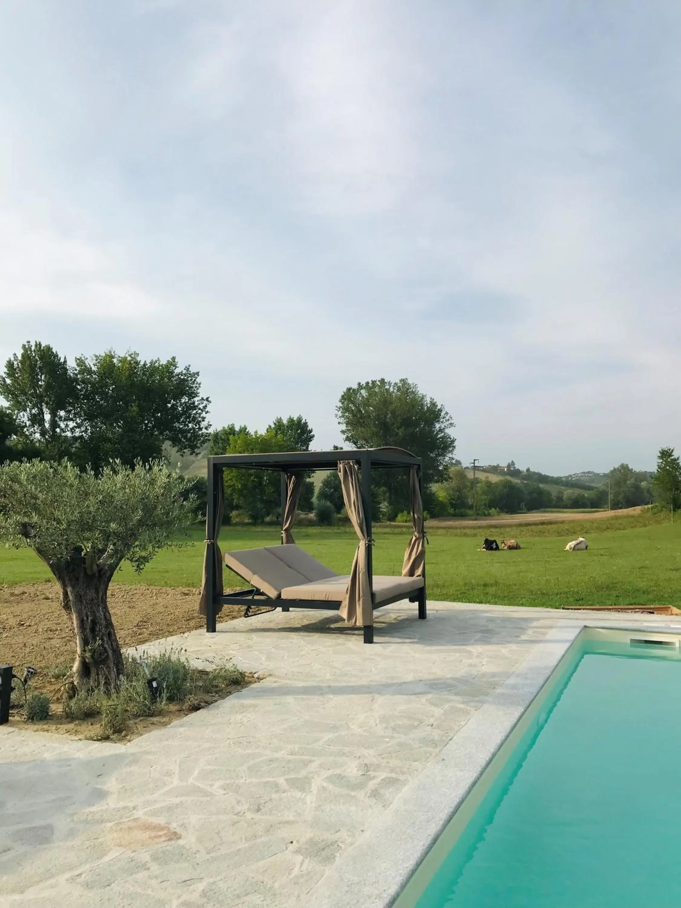 Swimming pool in Sotto La Vigna Charm Stay Adults only vacation Bed and breakfast room