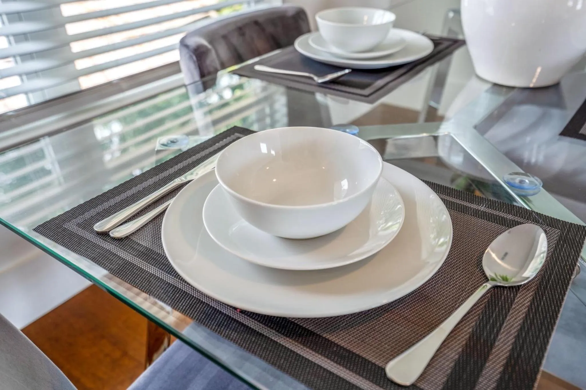 Dining area in Universal Apartment at East Downtown