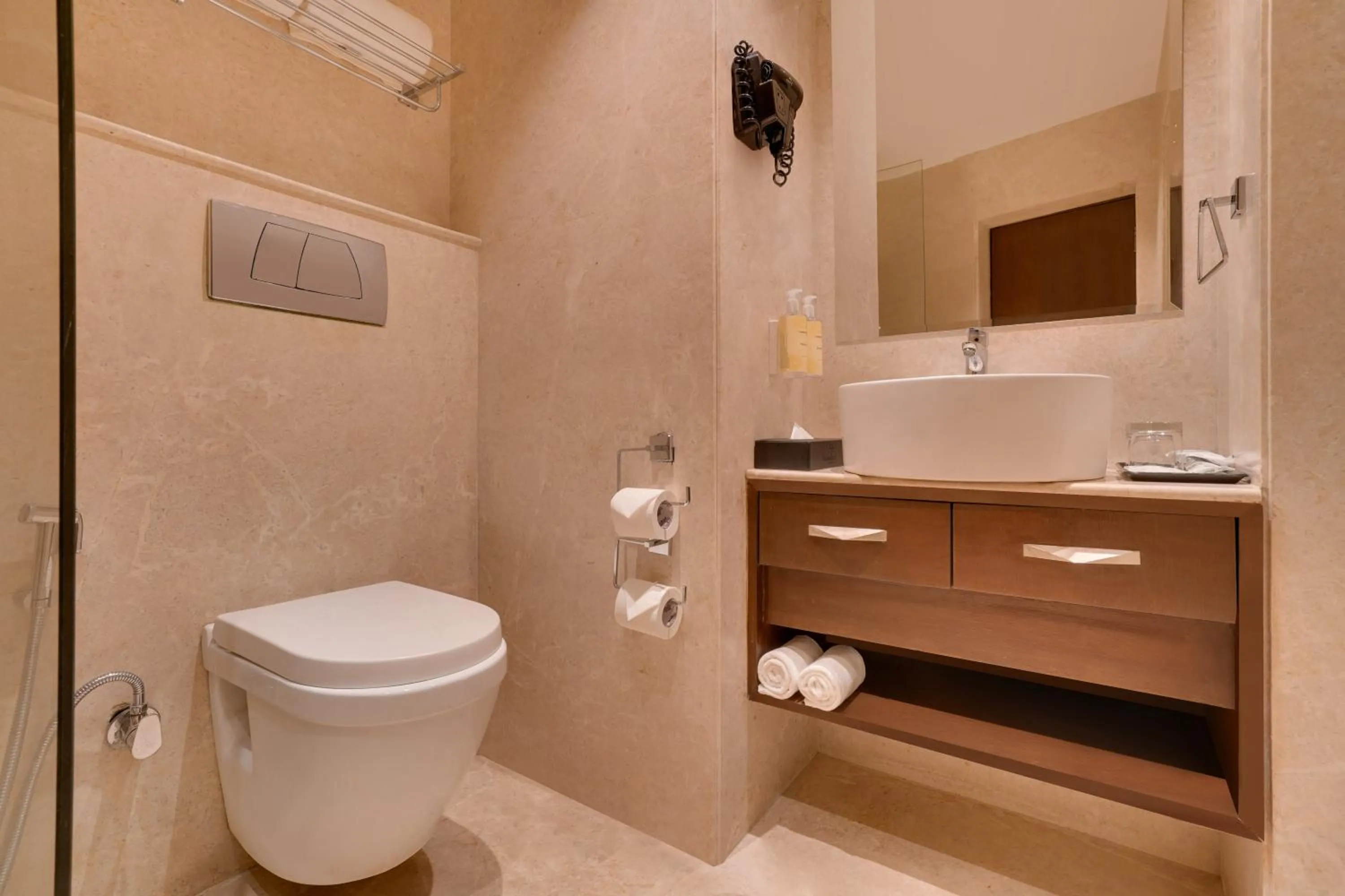 Bathroom in Lemon Tree Hotel, Noida